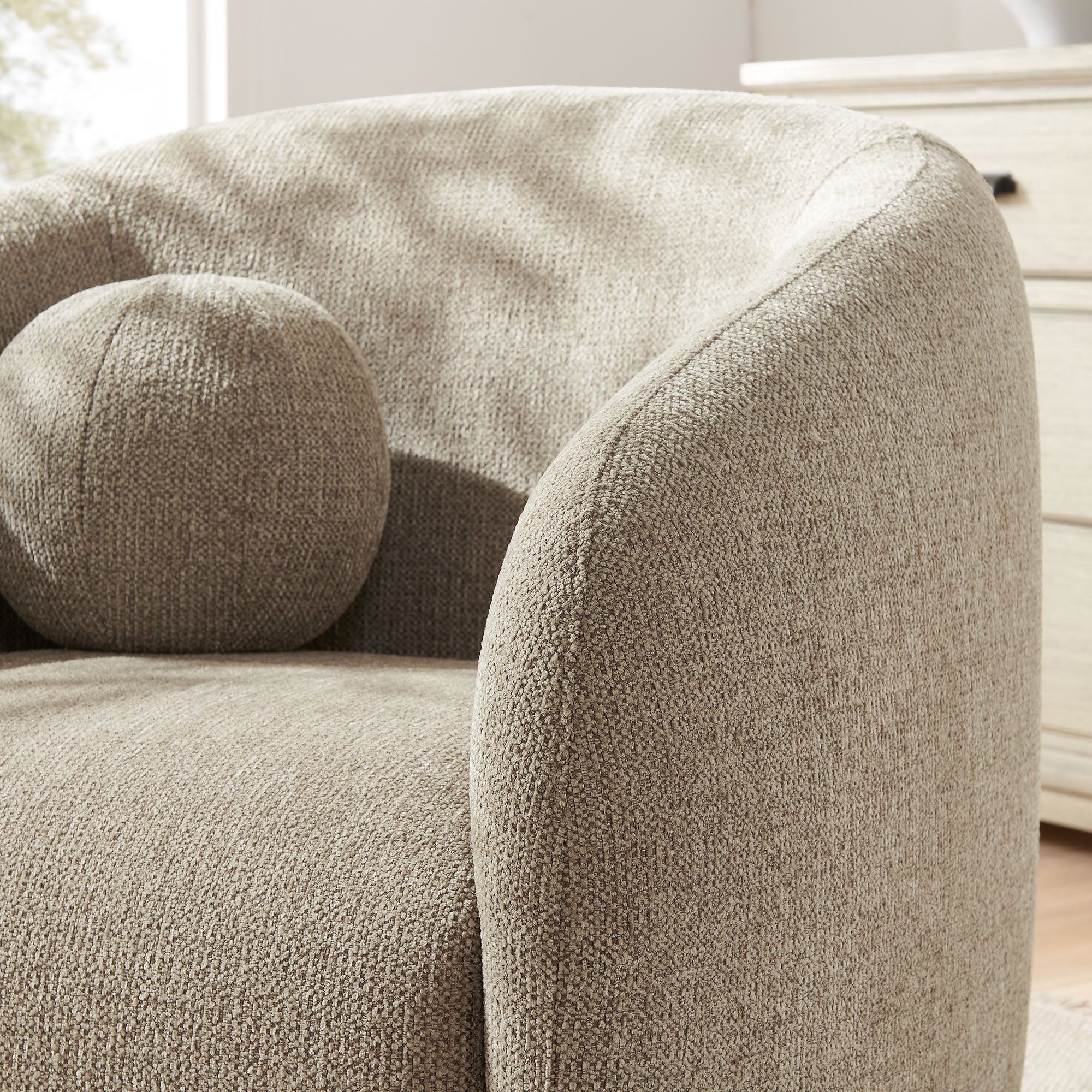 Holland Swivel Chenille Fabric Armchair by Modway - Image 26