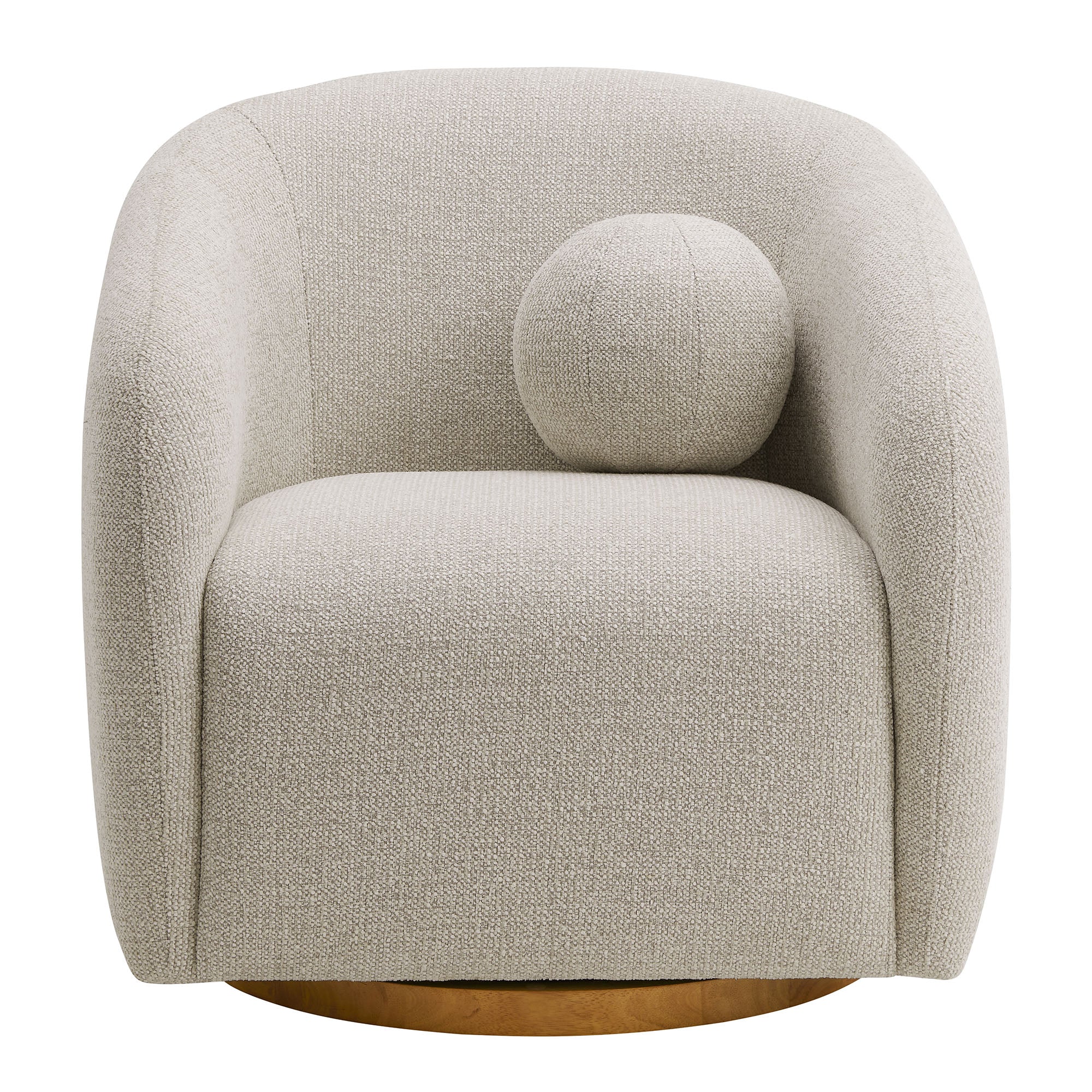 Holland Swivel Chenille Fabric Armchair by Modway - Image 5
