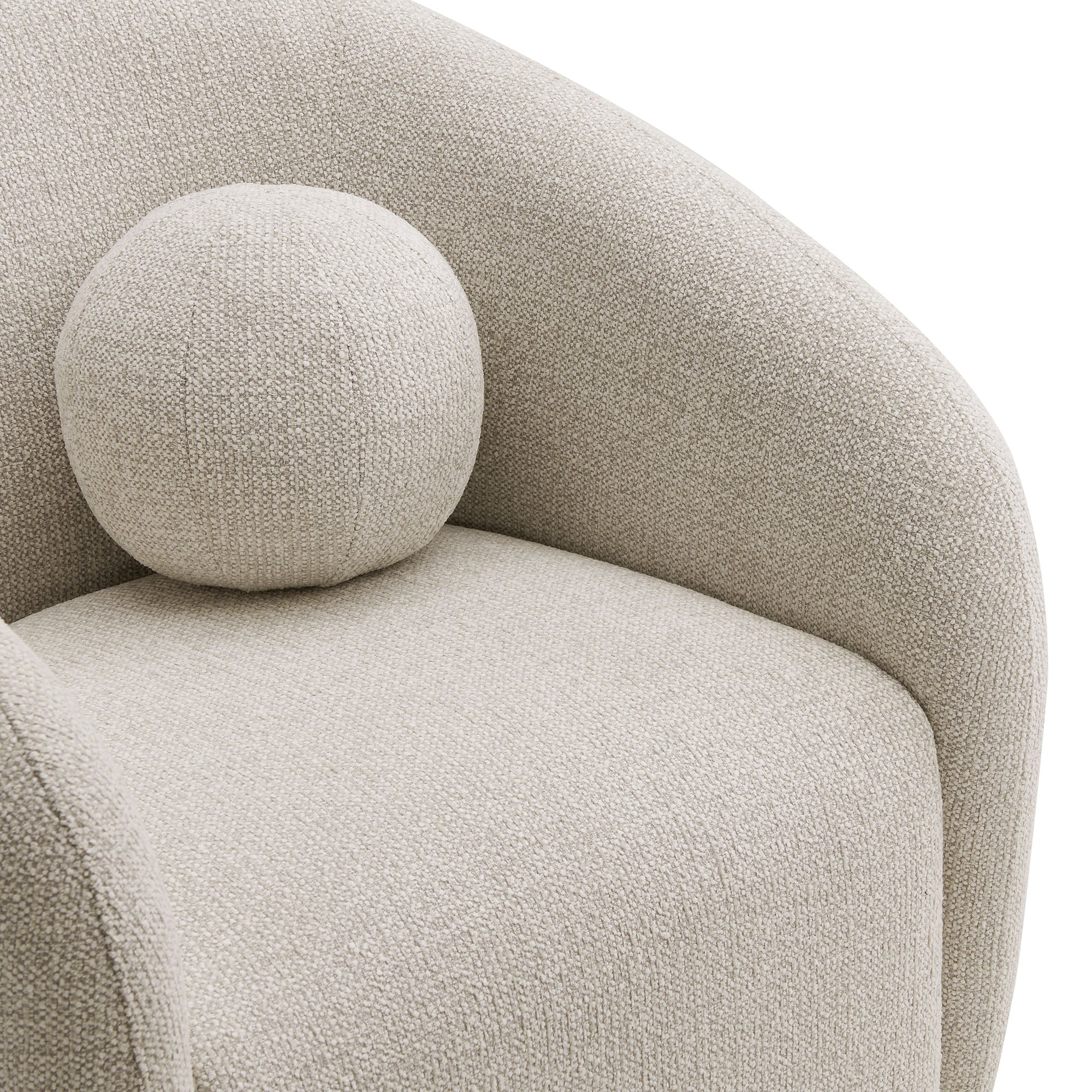 Holland Swivel Chenille Fabric Armchair by Modway - Image 6