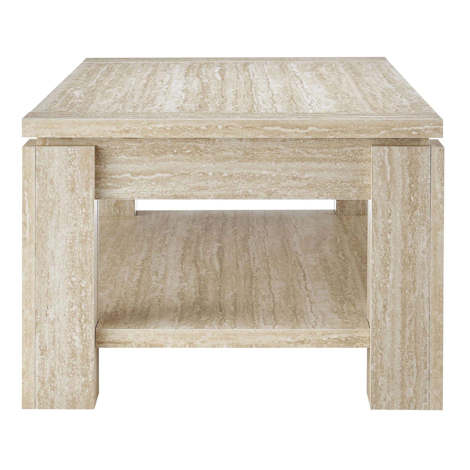 Hollis Travertine Coffee Table by Modway - Image 3
