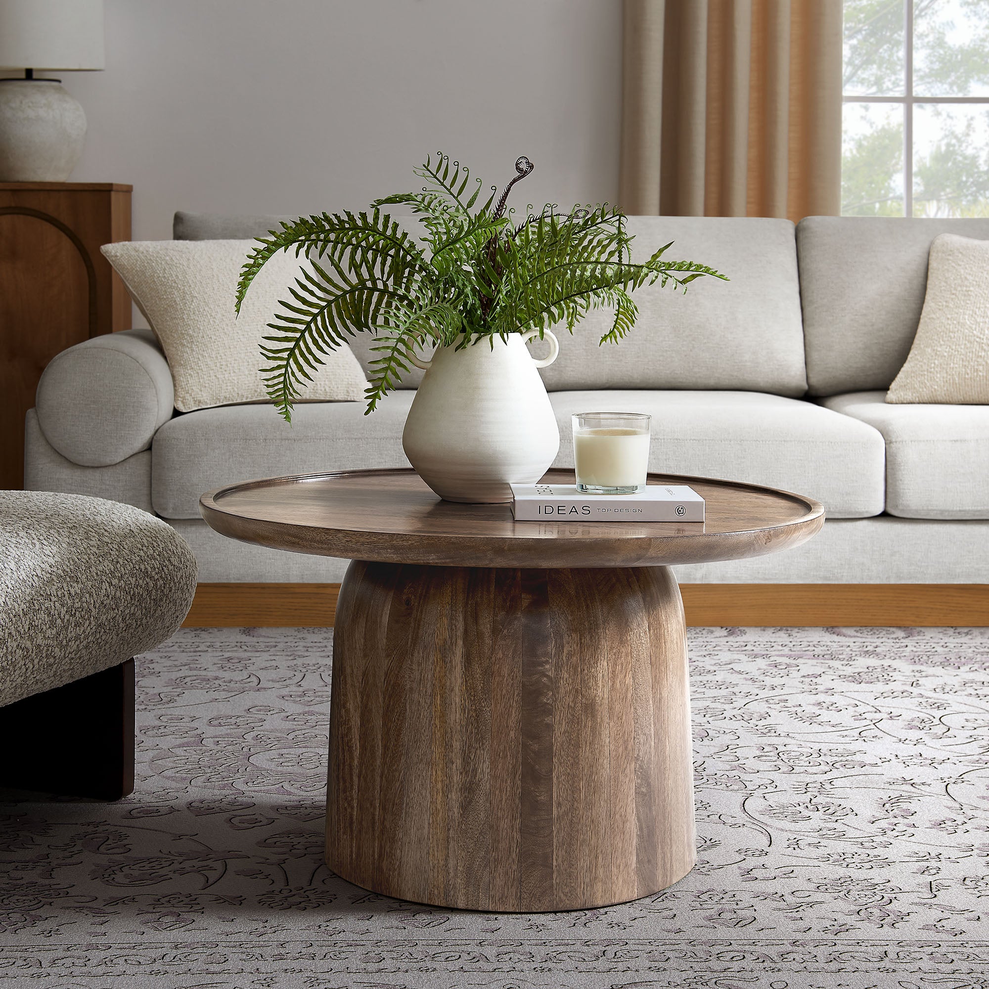Holloway 30" Round Wood Coffee Table by Modway - Image 12