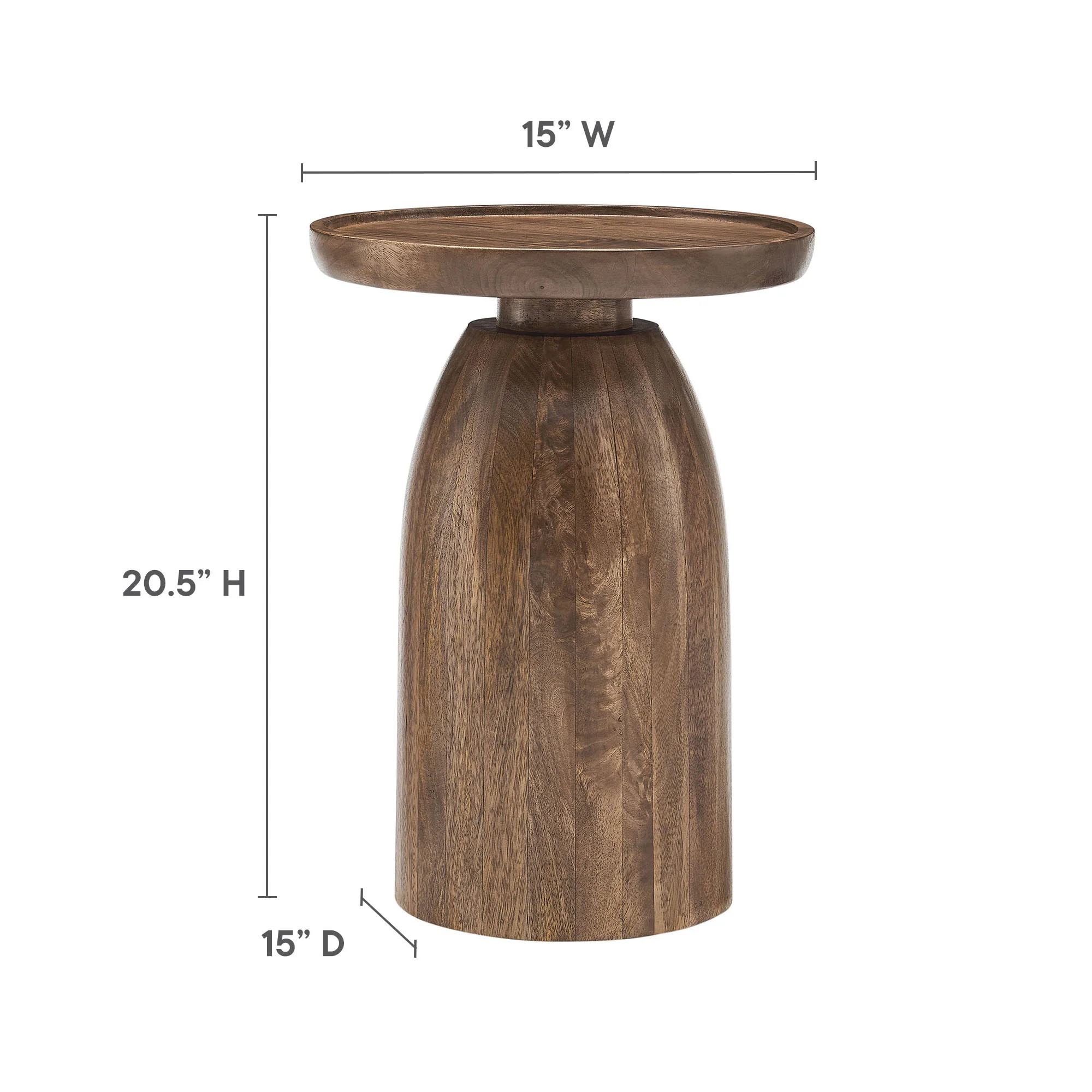 Holloway Round Wood Side Table by Modway - Image 14