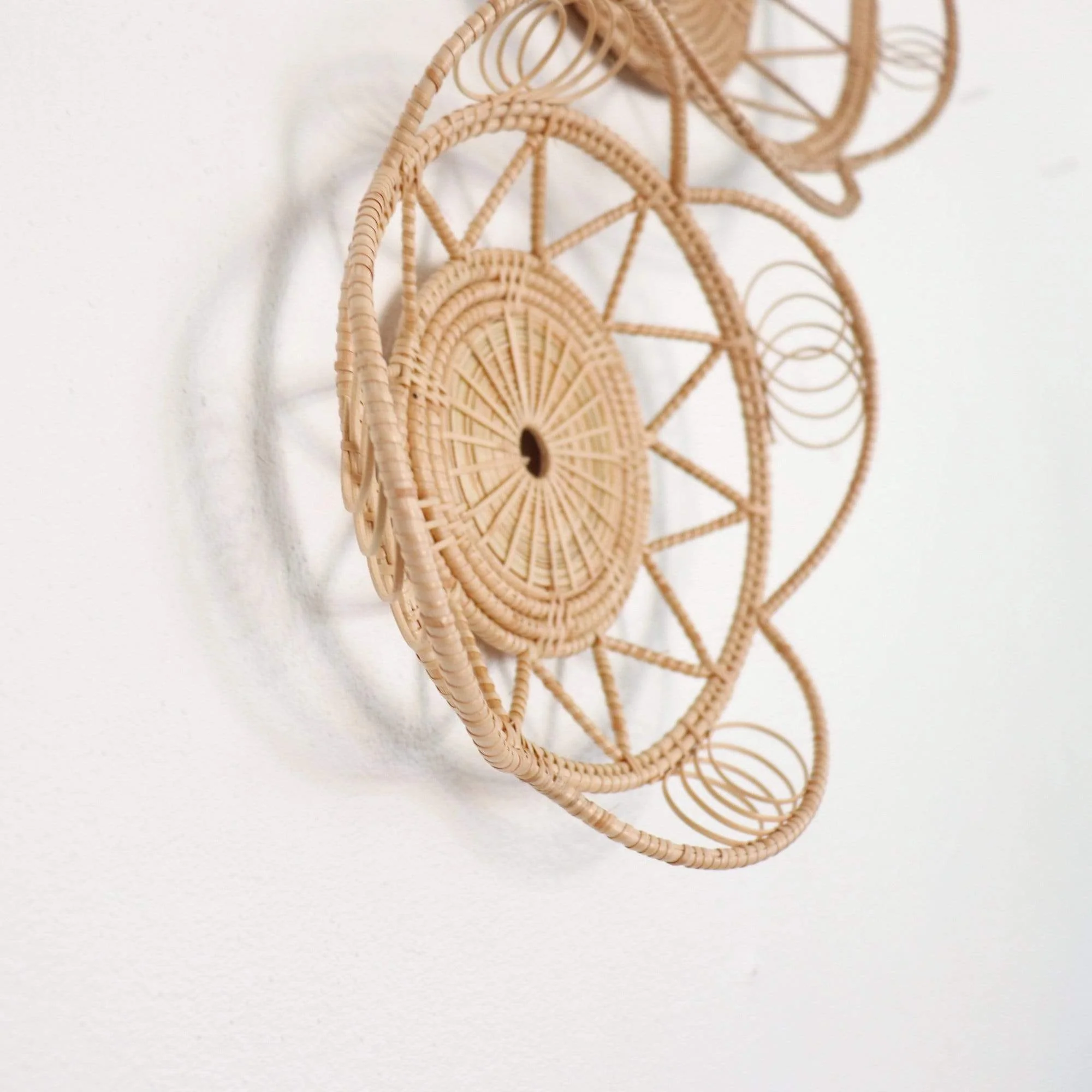 Hom - Rattan Wall Art DeCor Hanging (Set Of 8) By Thaihome - Image 4