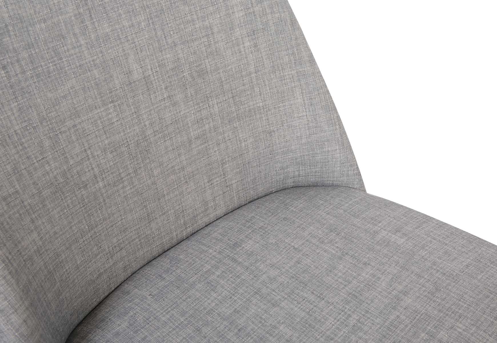 Horizon Contemporary Dining Chair in Light Gray Fabric with Brown Wood Legs - Set of 2 By Armen Living - Image 5