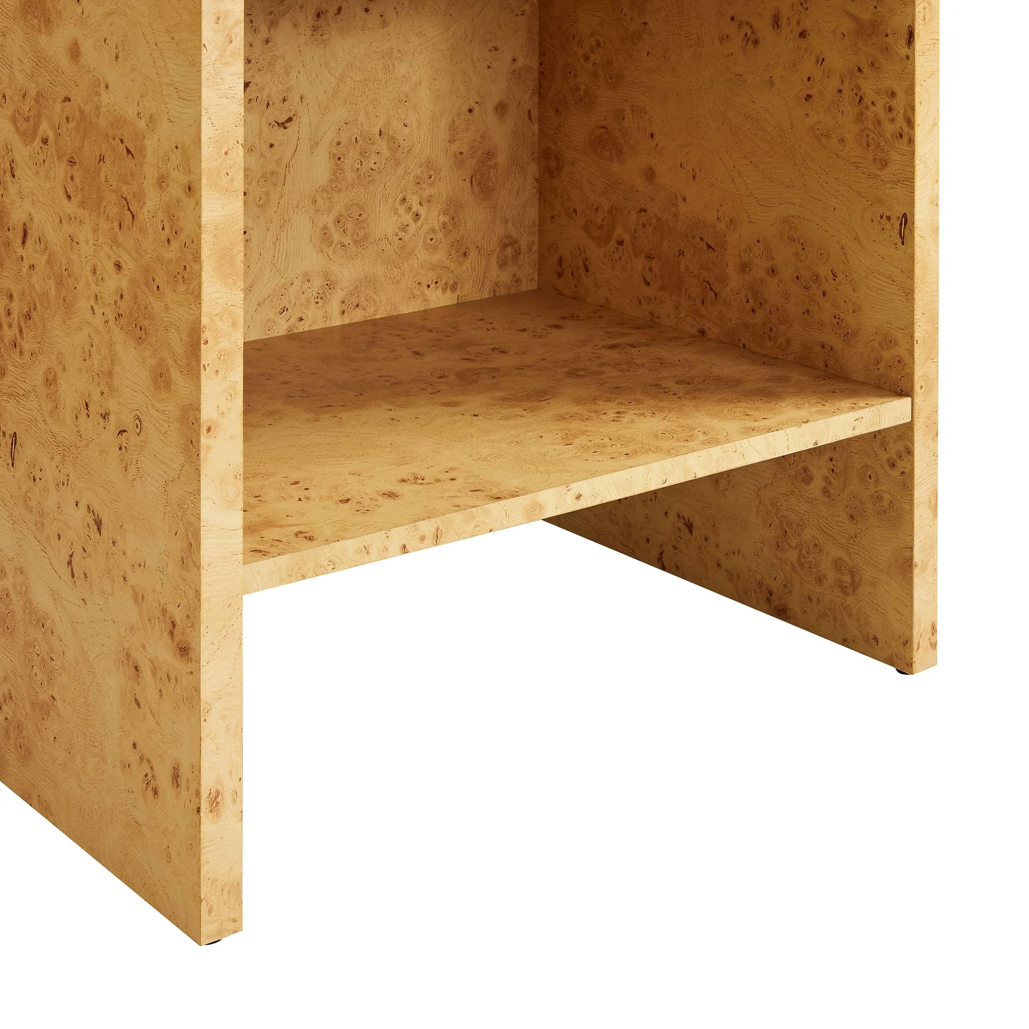 Hudson 1-Drawer Burl Wood Nightstand With Shelf by Modway - Image 6