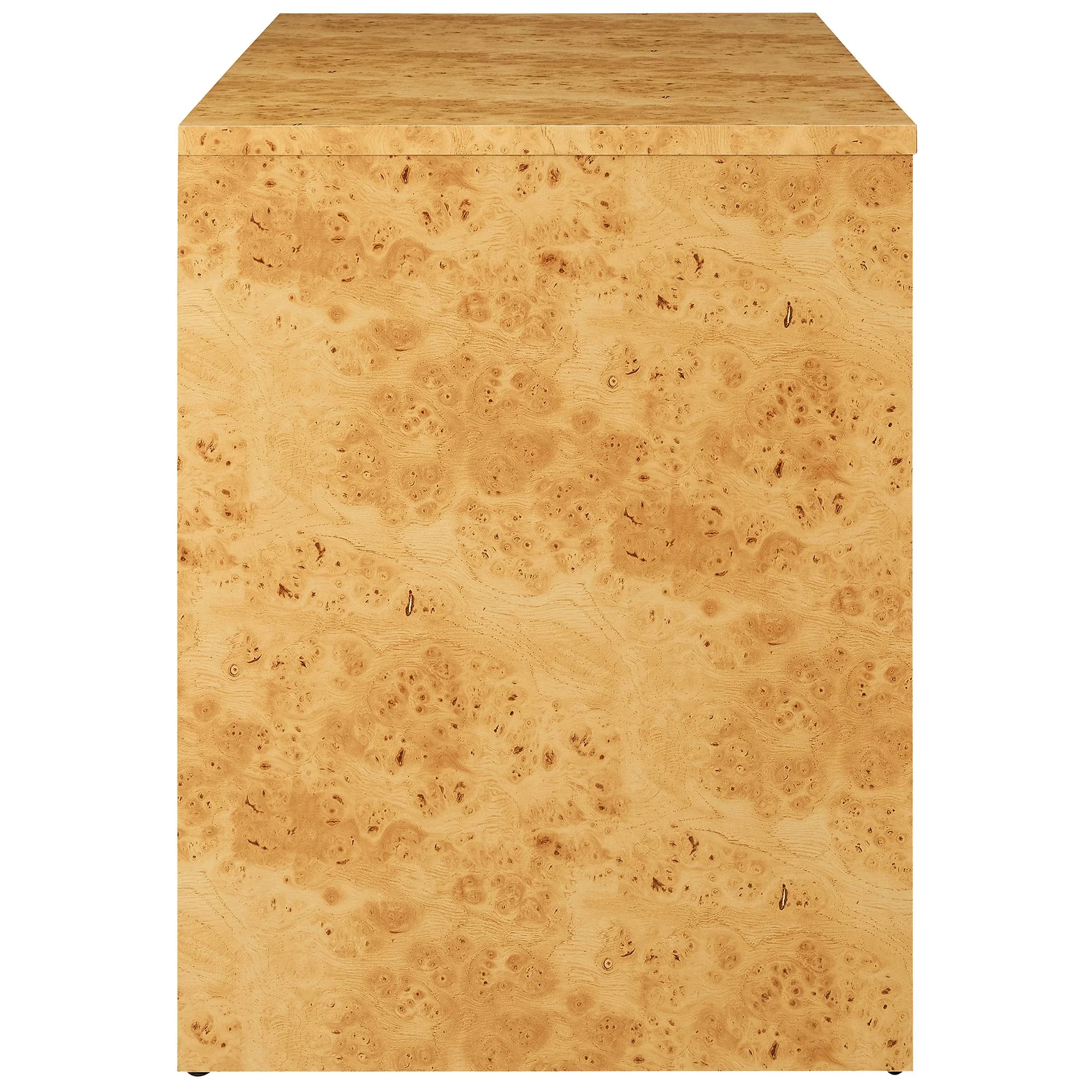 Hudson 2-Drawer Burl Wood Desk by Modway - Image 3