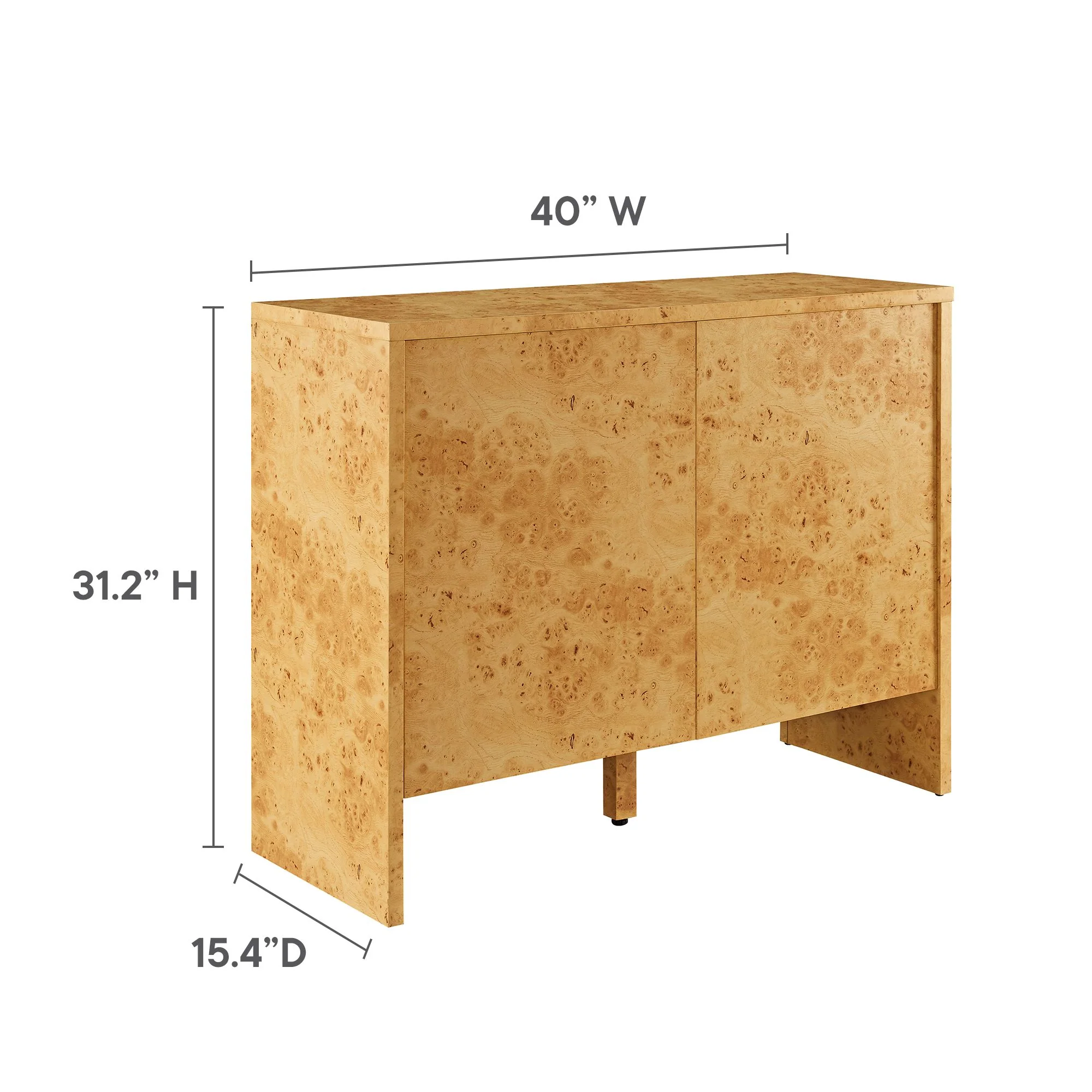 Hudson 40" Burl Wood Sideboard by Modway - Image 11