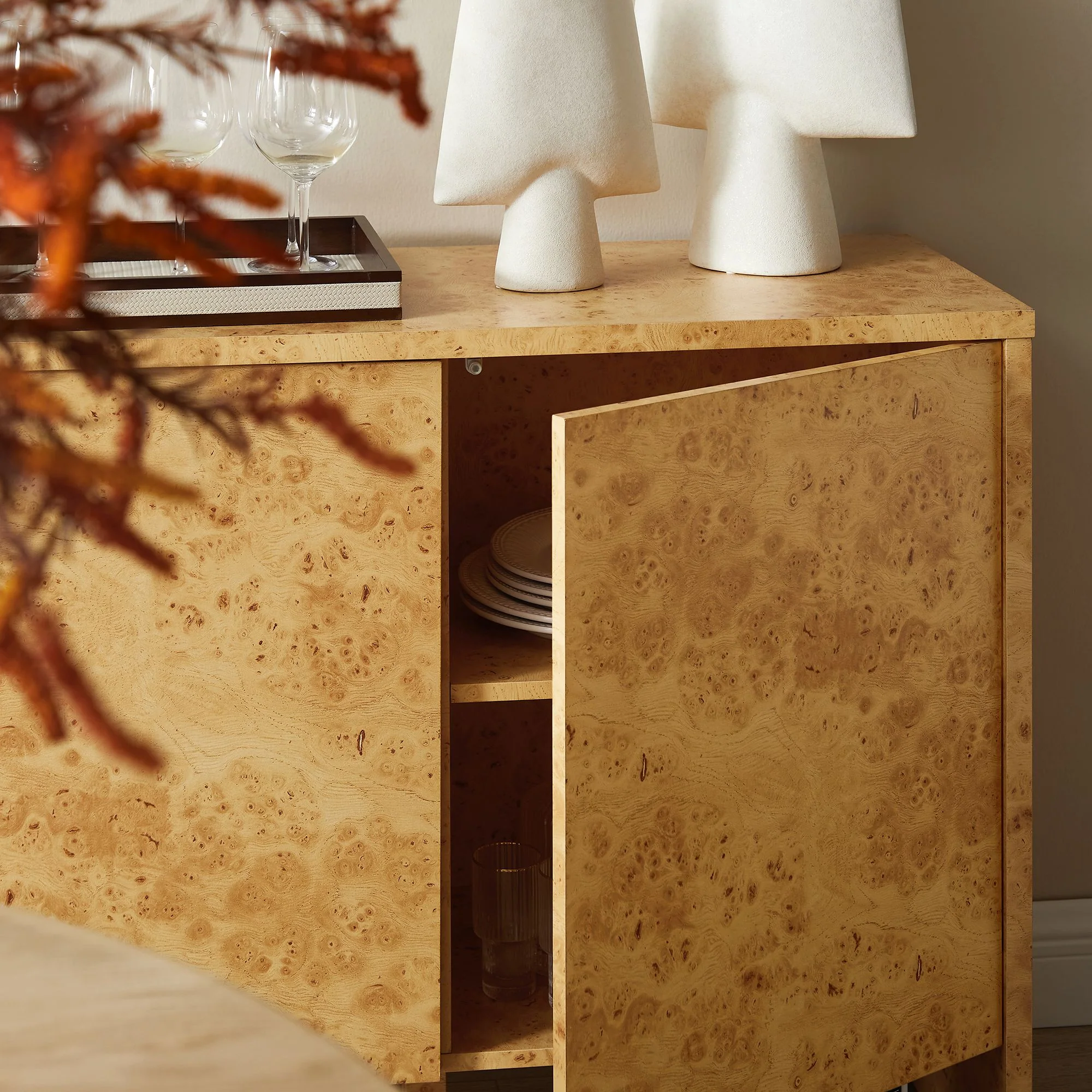 Hudson 60" Burl Wood Sideboard by Modway - Image 8