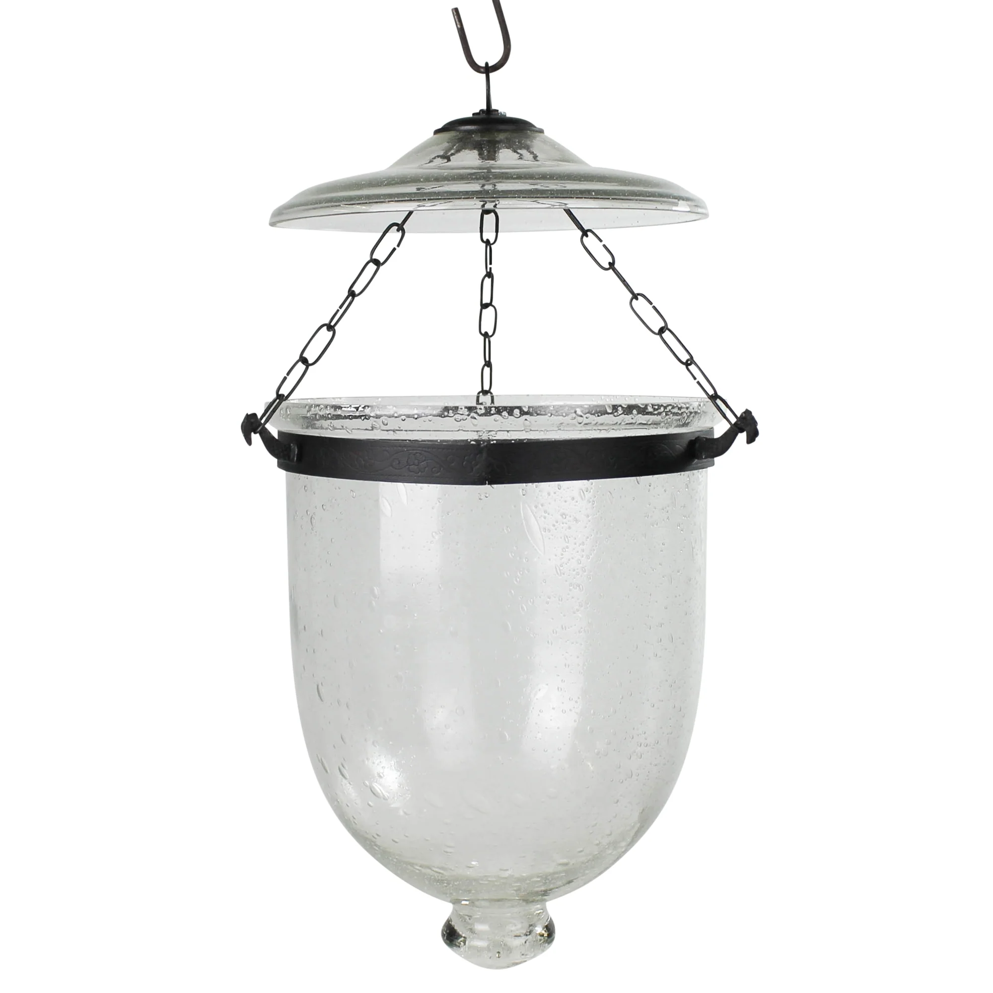 Hundi Cloche Lantern, Glass By HomArt - Image 2