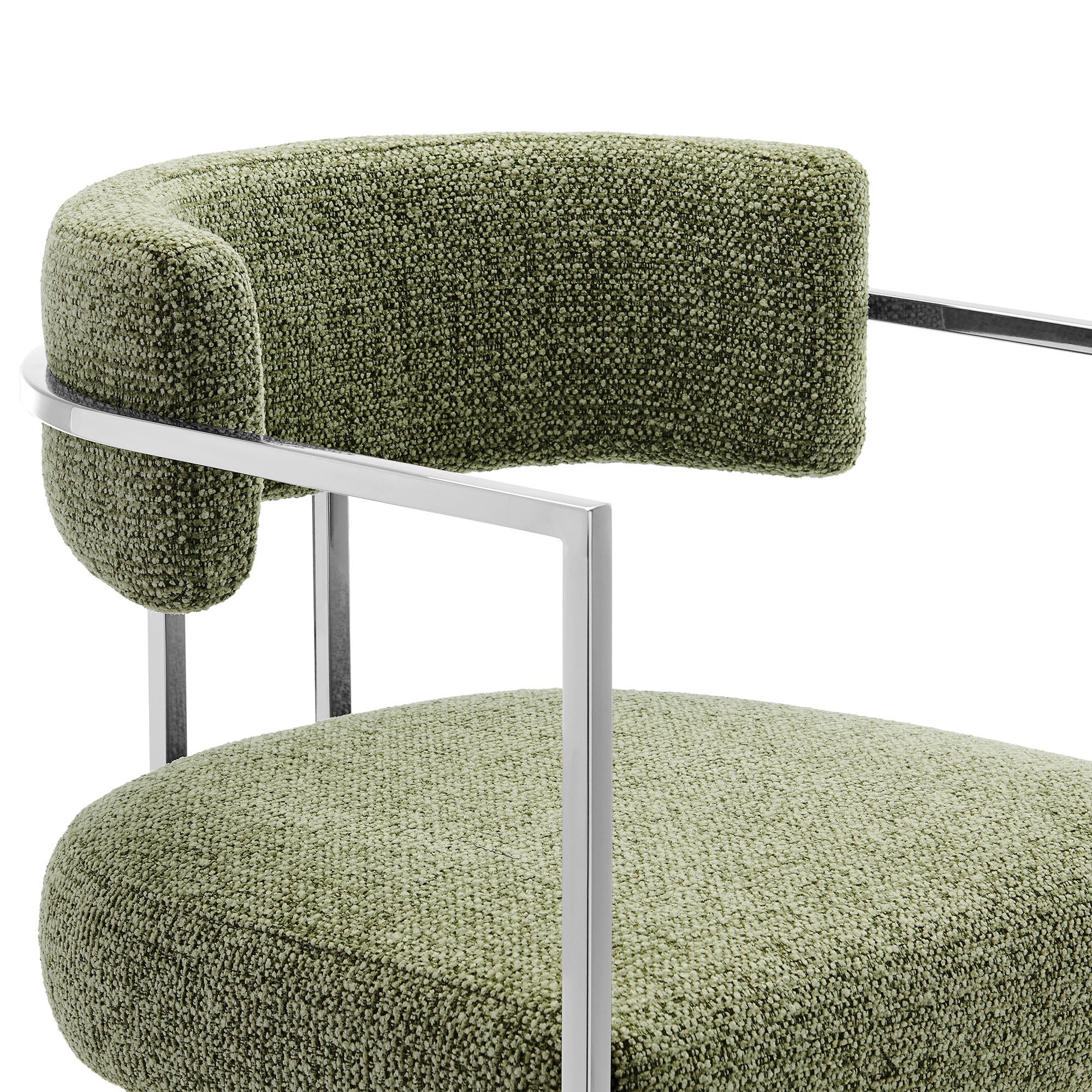 Huron Curved Back Fabric and Metal Counter Stool by Modway - Image 15