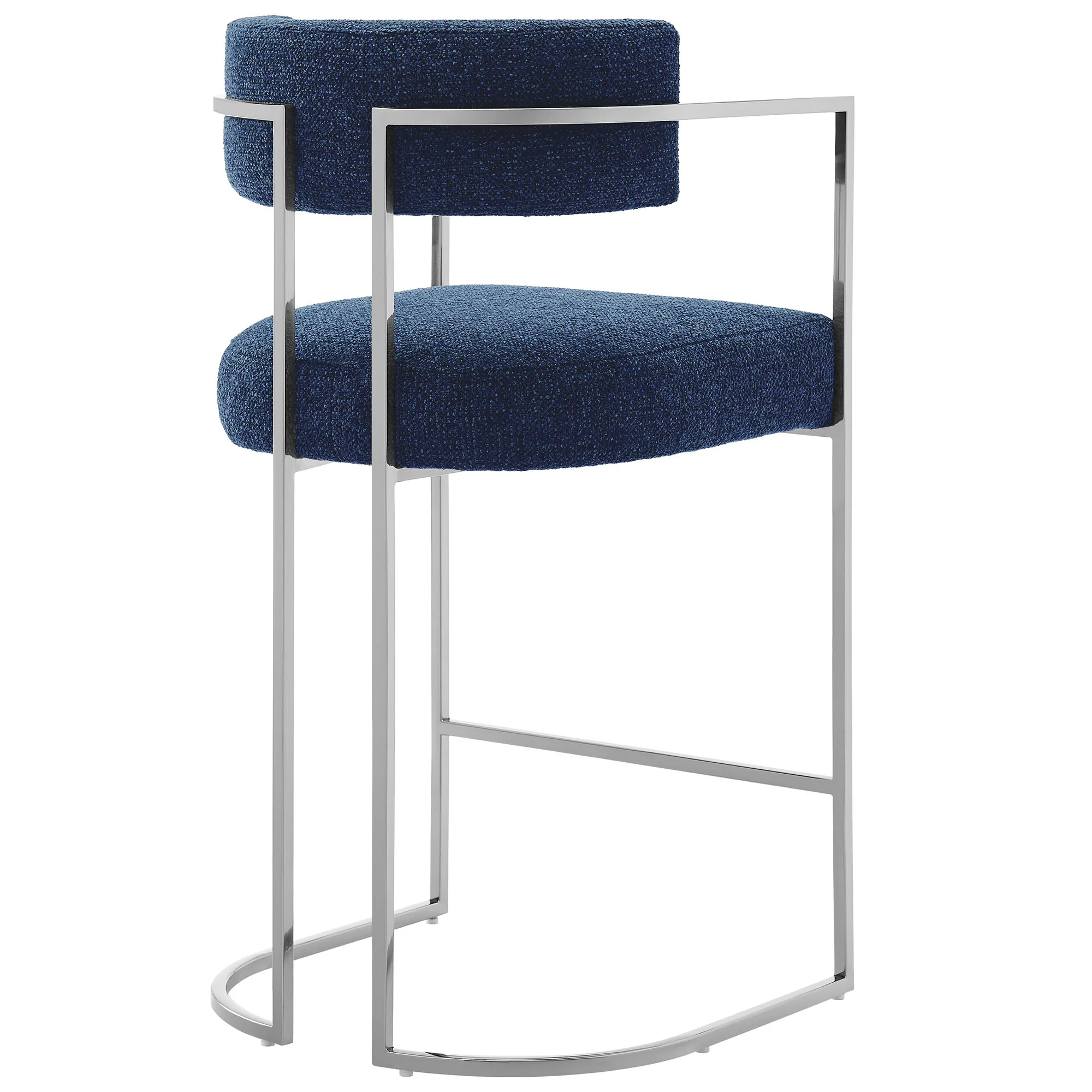 Huron Curved Back Fabric and Metal Counter Stool by Modway - Image 23