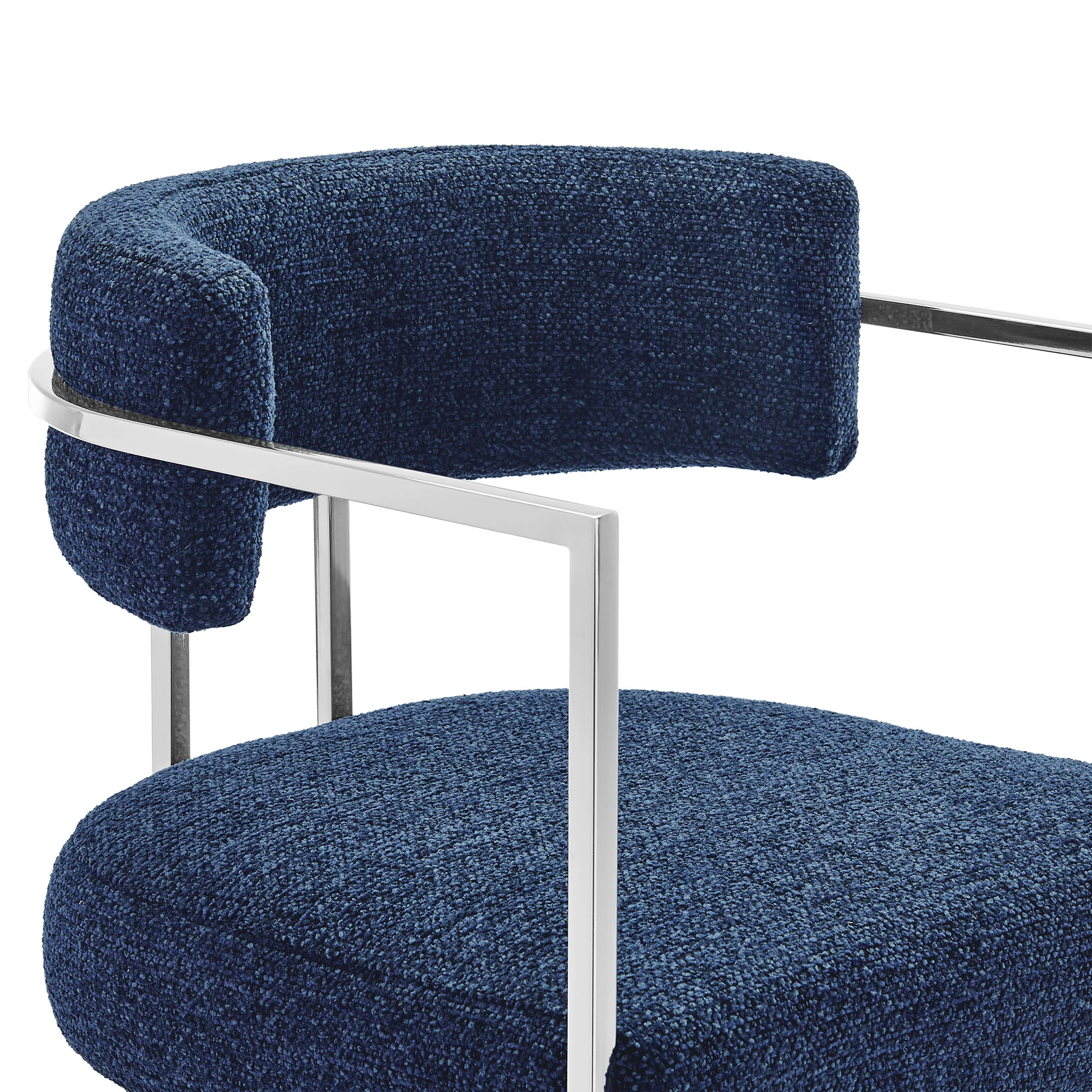 Huron Curved Back Fabric and Metal Counter Stool by Modway - Image 25