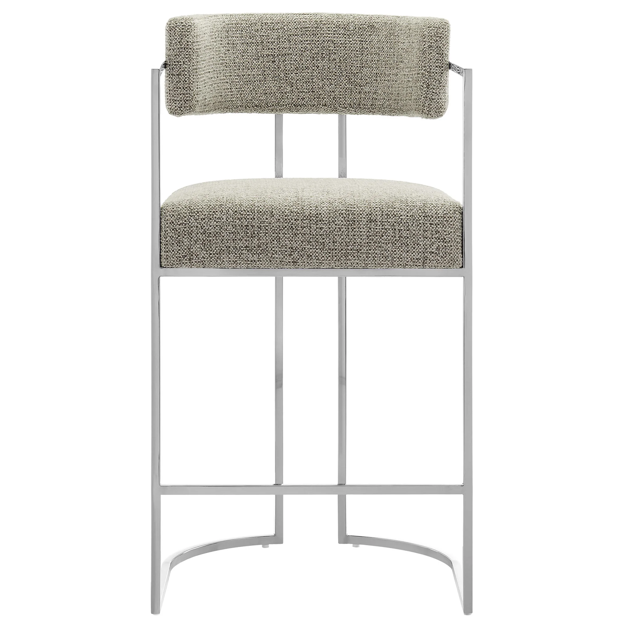 Huron Curved Back Fabric and Metal Counter Stool by Modway - Image 34