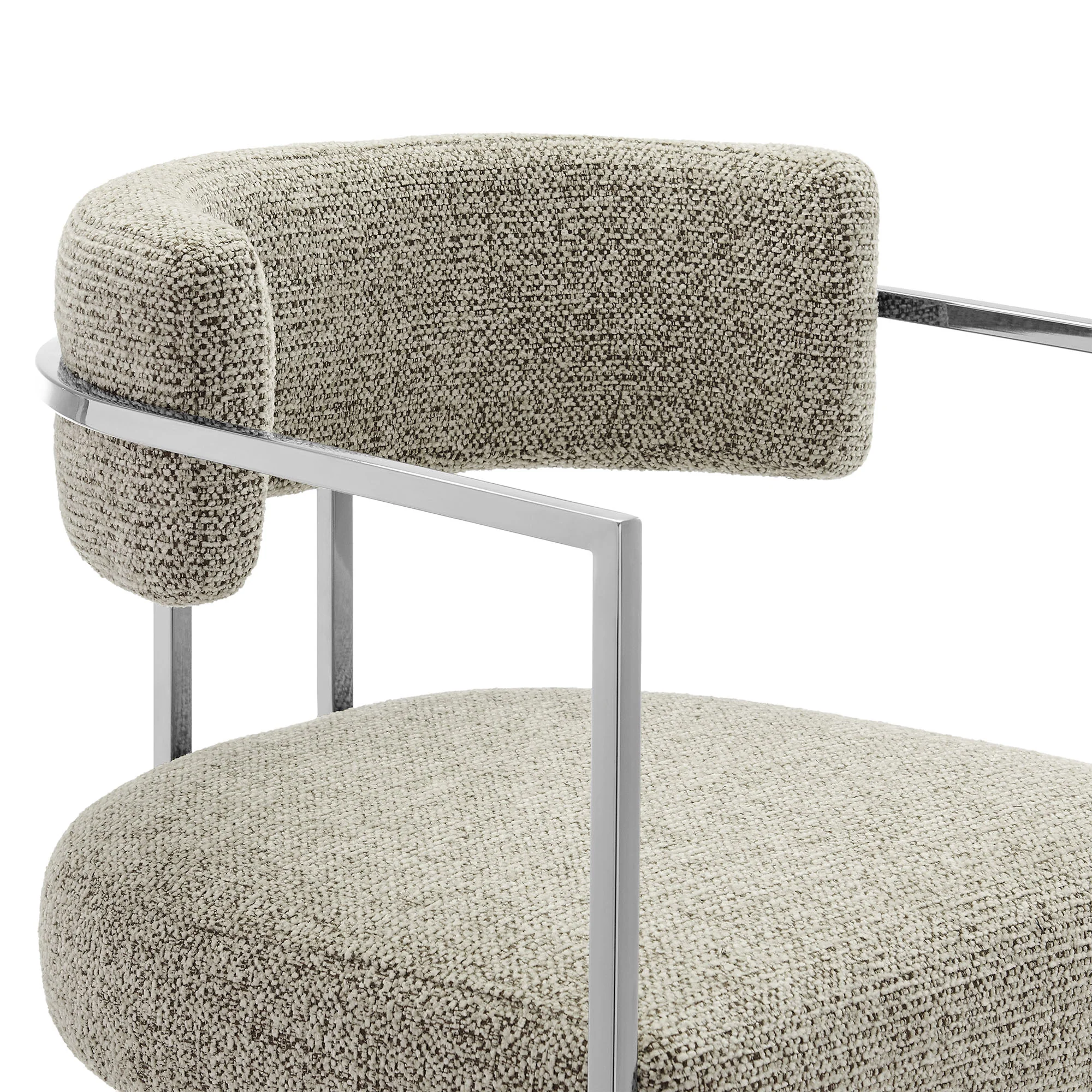 Huron Curved Back Fabric and Metal Counter Stool by Modway - Image 35