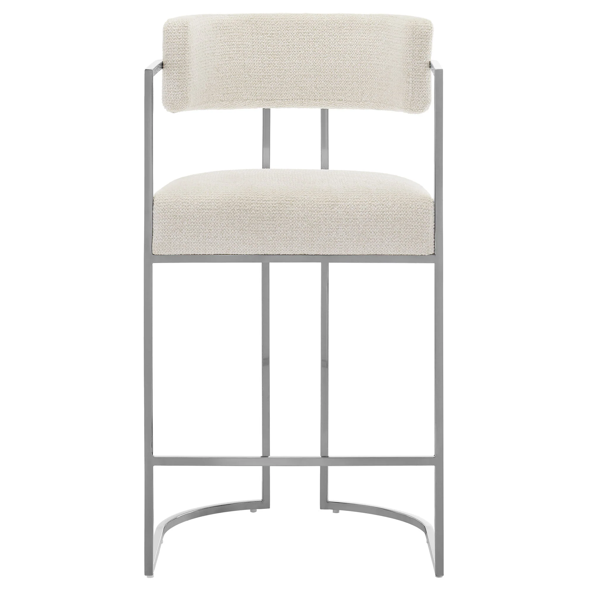 Huron Curved Back Fabric and Metal Counter Stool by Modway - Image 5
