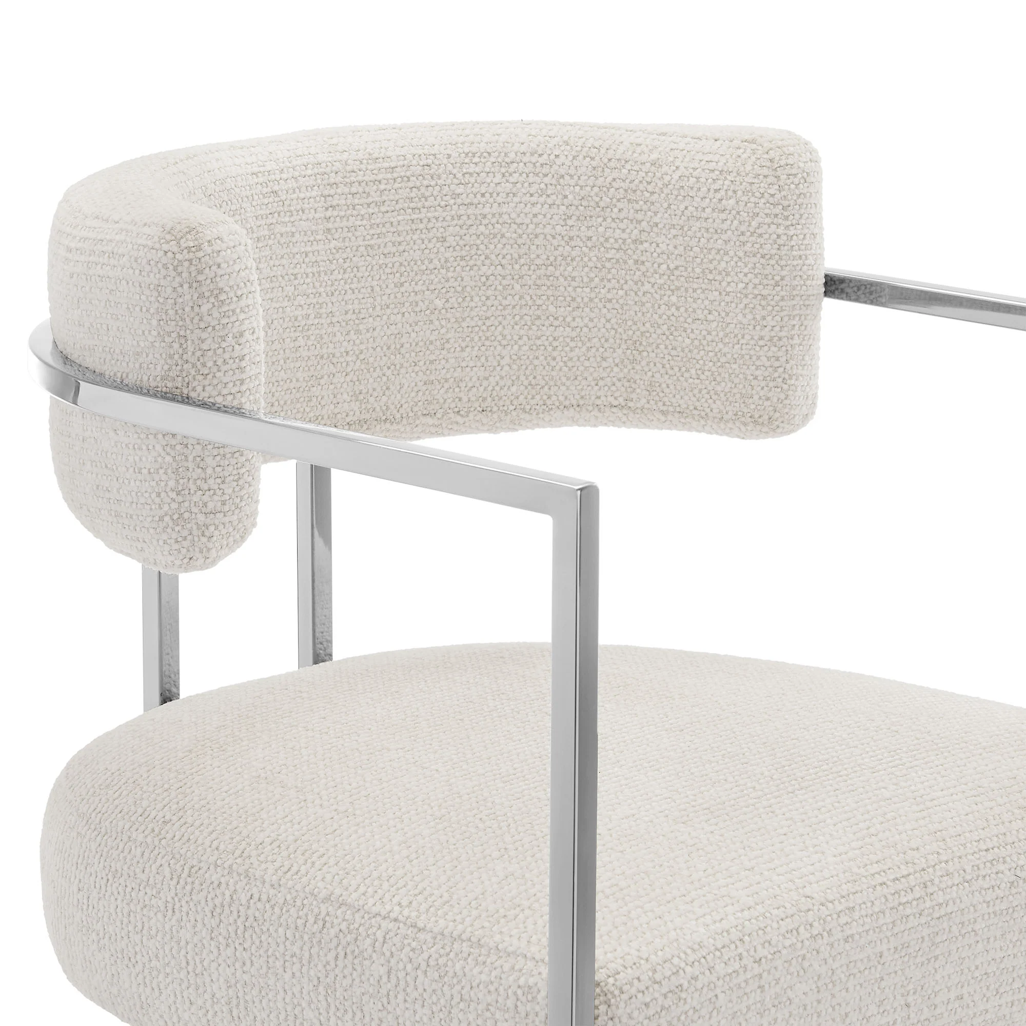 Huron Curved Back Fabric and Metal Counter Stool by Modway - Image 6