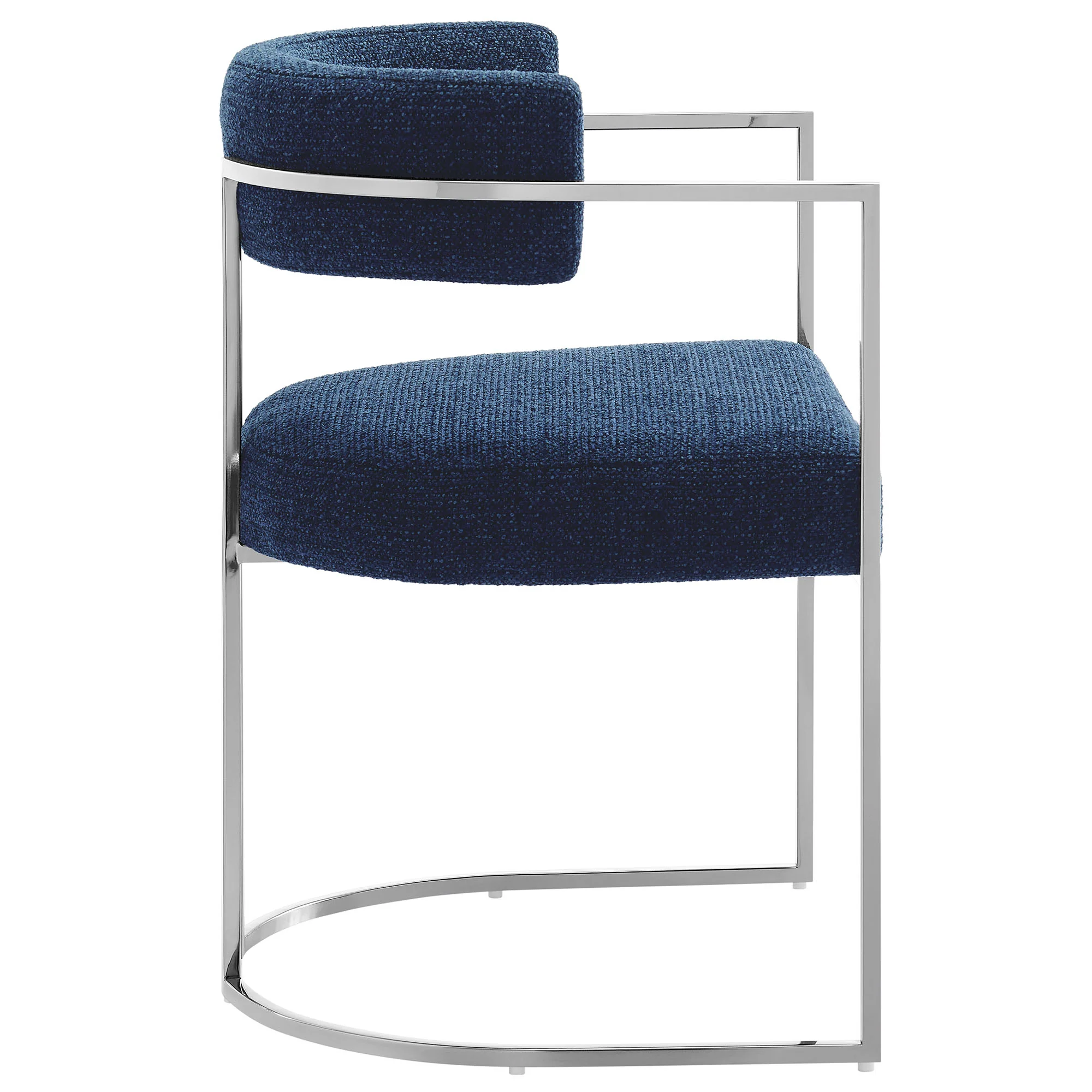 Huron Curved Back Fabric and Metal Dining Accent Chair by Modway - Image 22