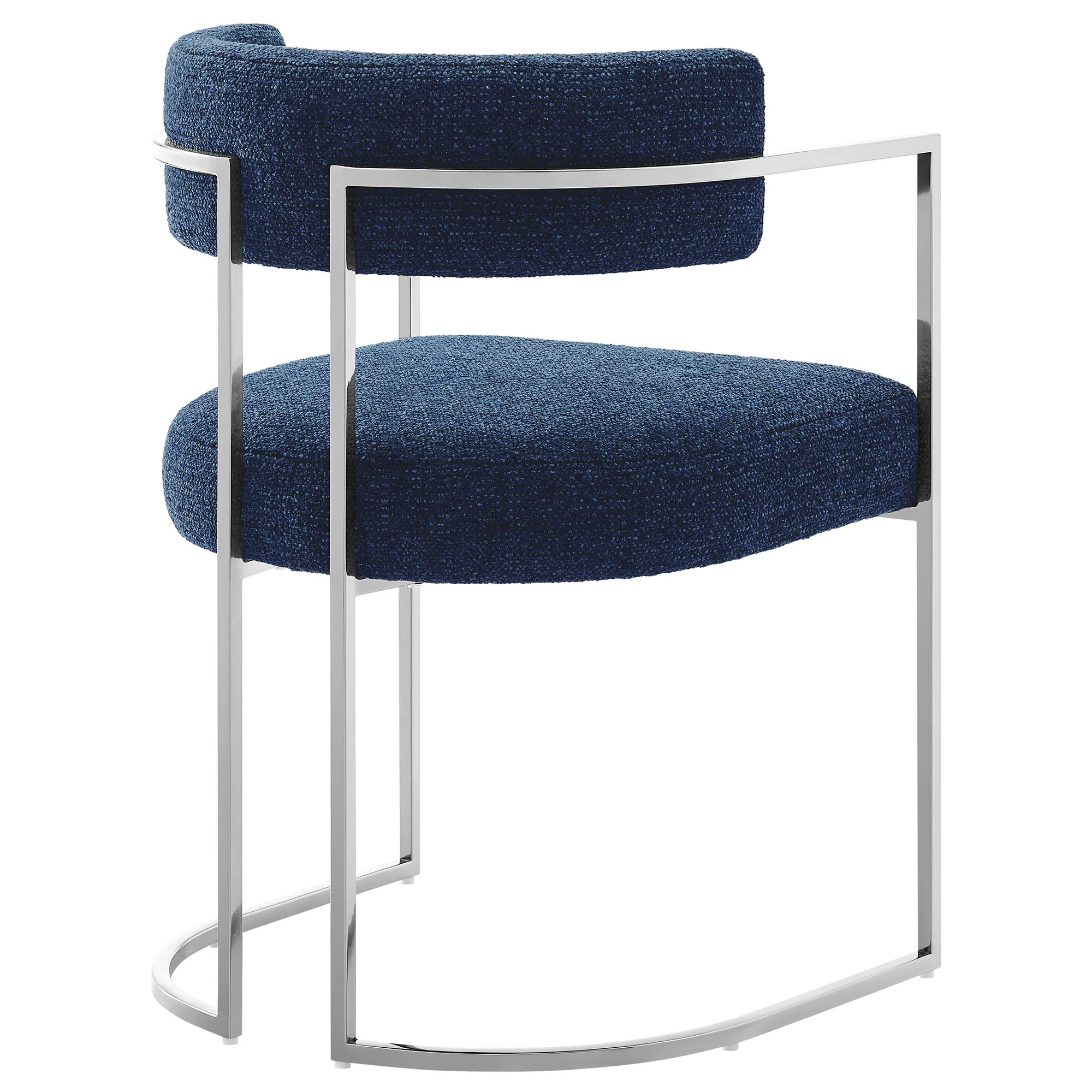 Huron Curved Back Fabric and Metal Dining Accent Chair by Modway - Image 23