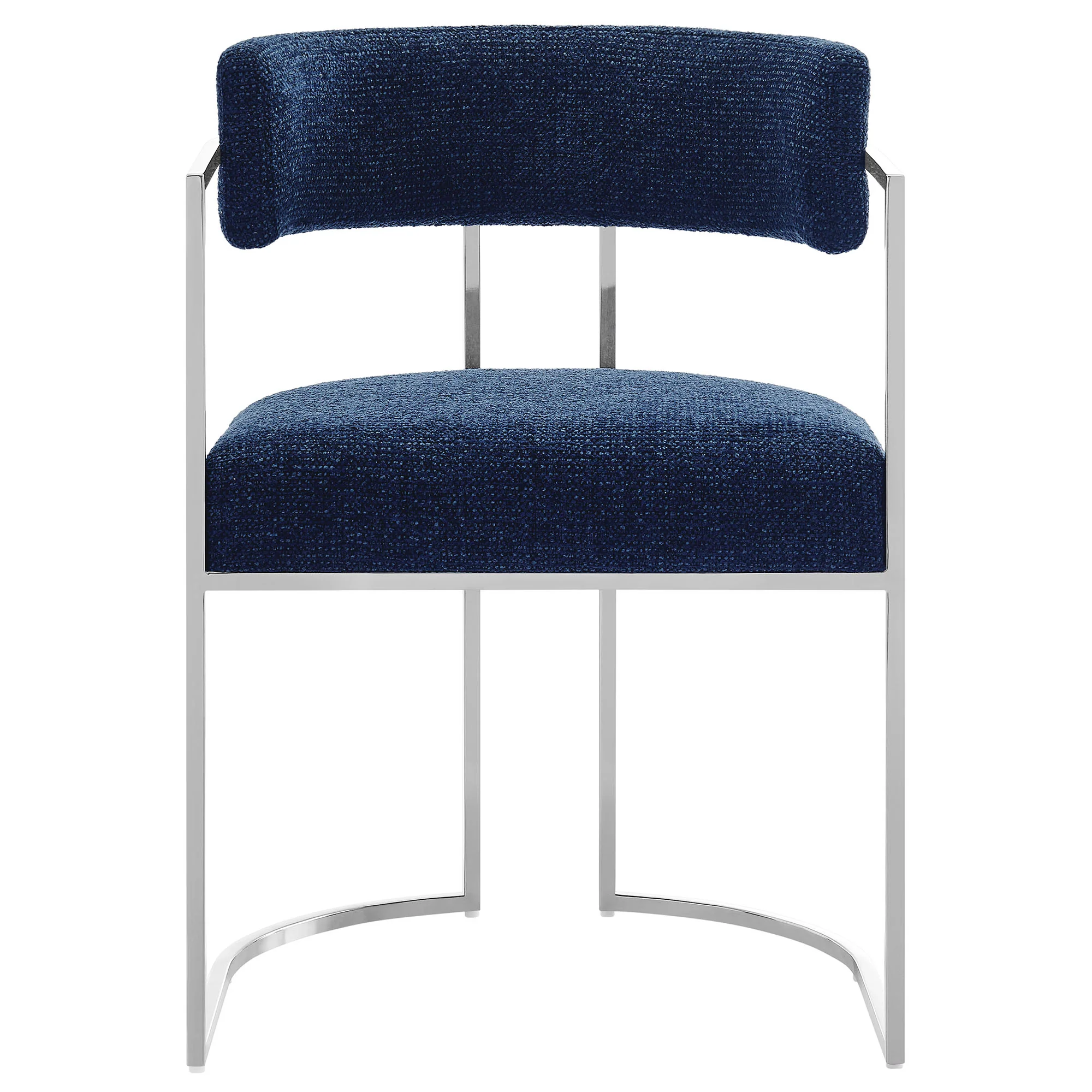 Huron Curved Back Fabric and Metal Dining Accent Chair by Modway - Image 24