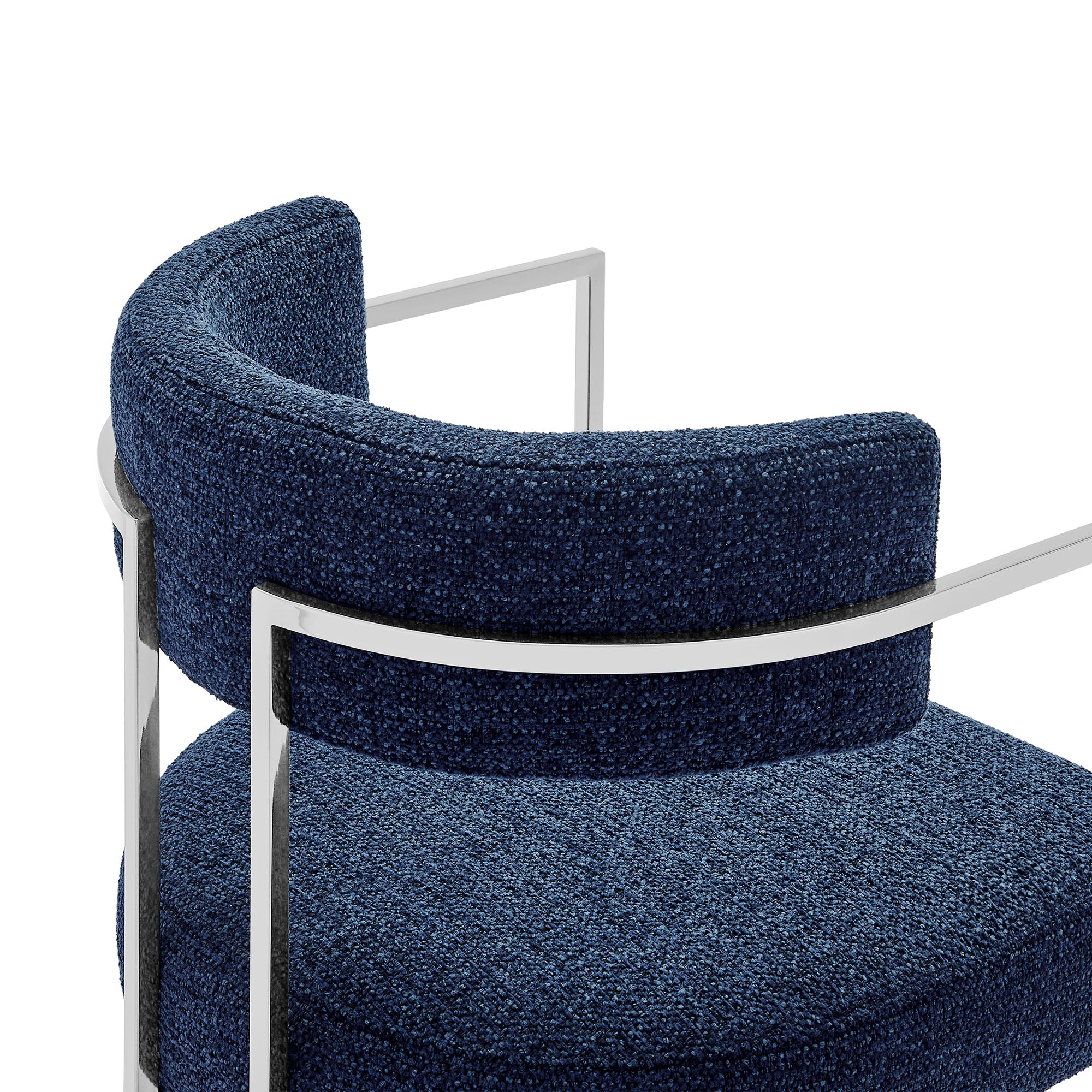 Huron Curved Back Fabric and Metal Dining Accent Chair by Modway - Image 25