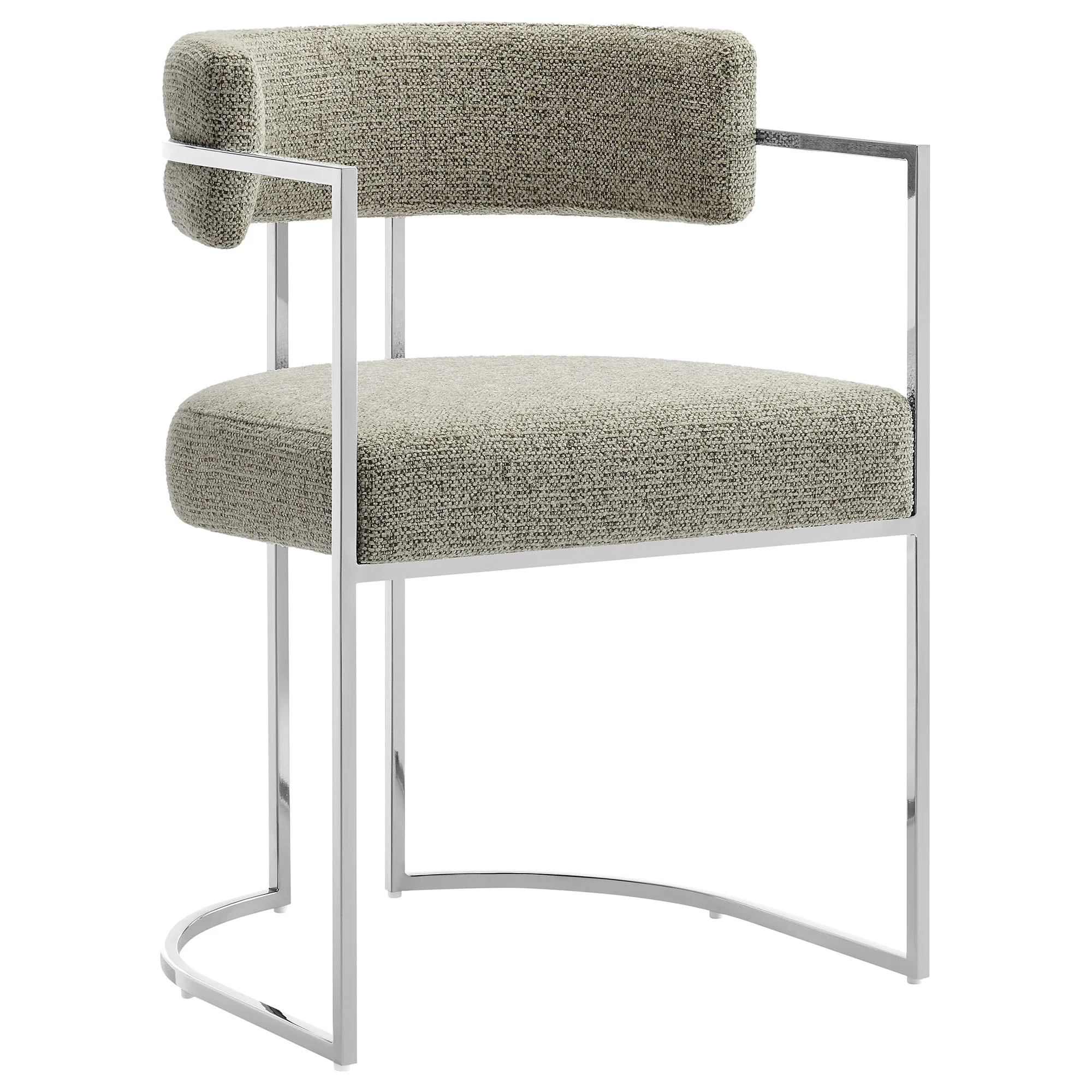 Huron Curved Back Fabric and Metal Dining Accent Chair by Modway - Image 31