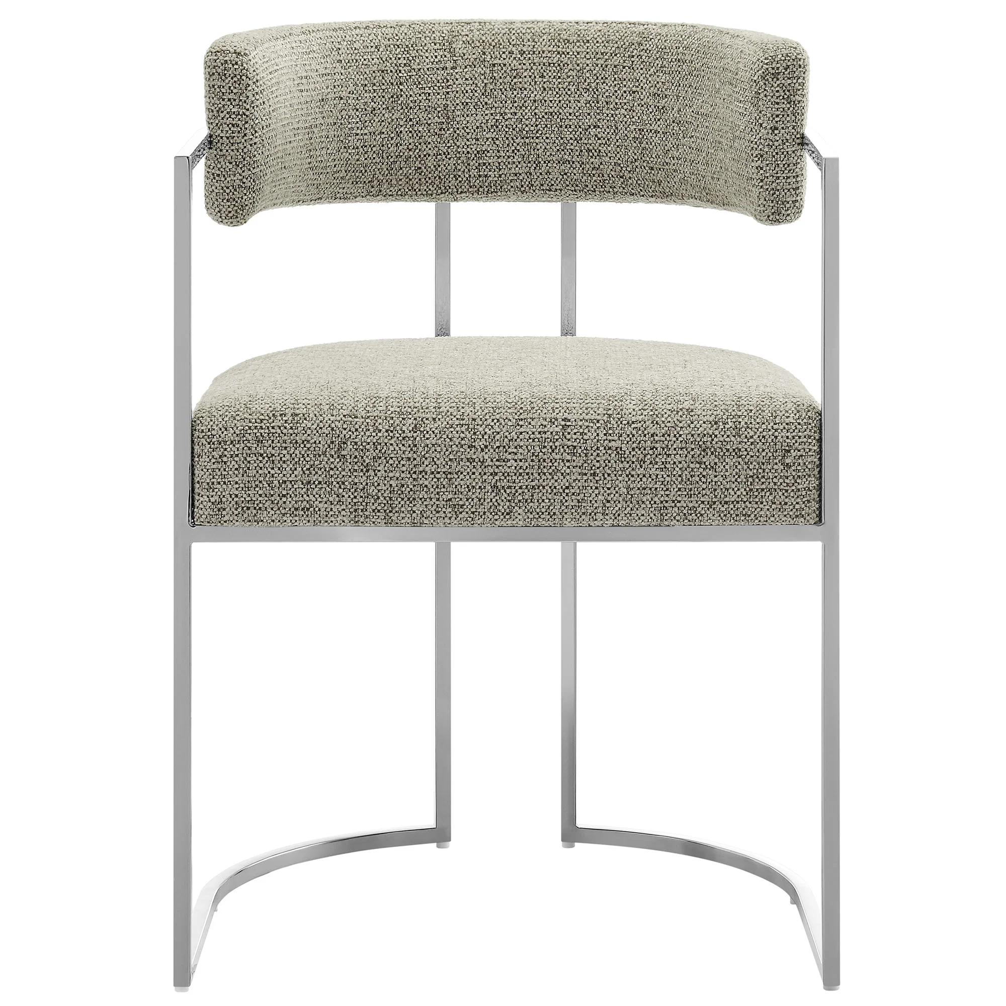 Huron Curved Back Fabric and Metal Dining Accent Chair by Modway - Image 34