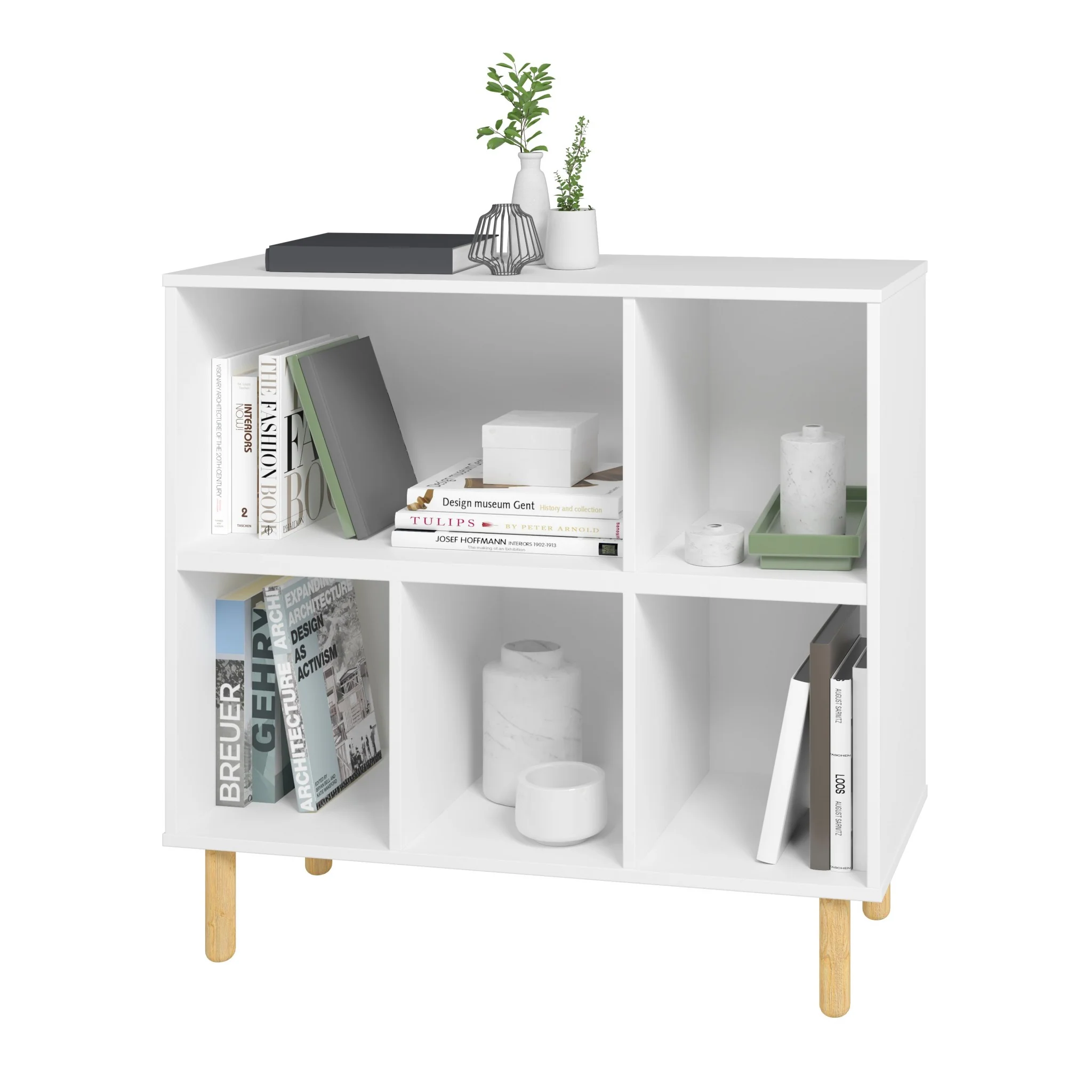 Iko White Open Cubbie Shelving Unit By Homeroots - Image 3