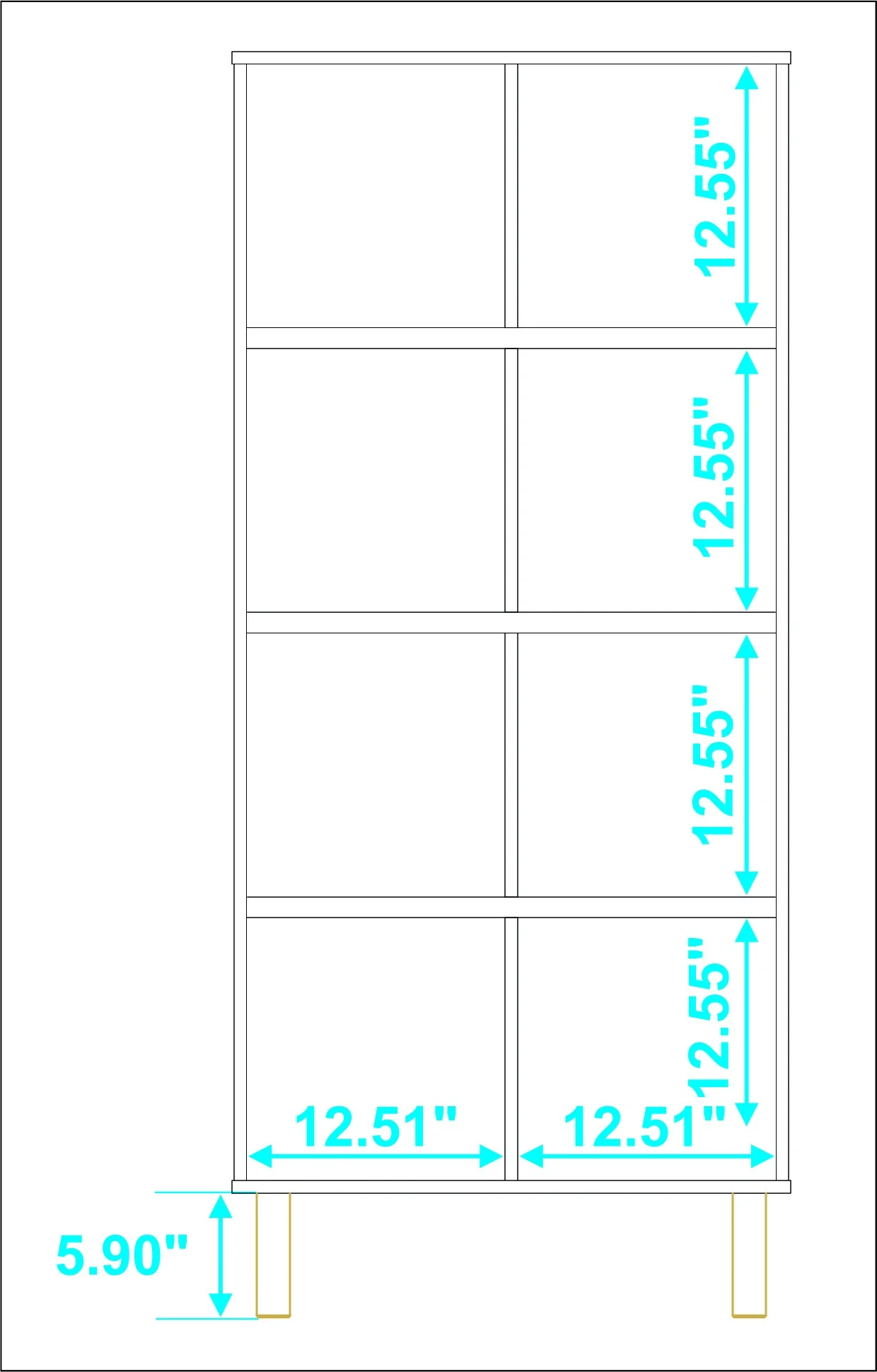 Iko White Tall Vertical Eight Cubbie Shelving Unit By Homeroots - Image 5