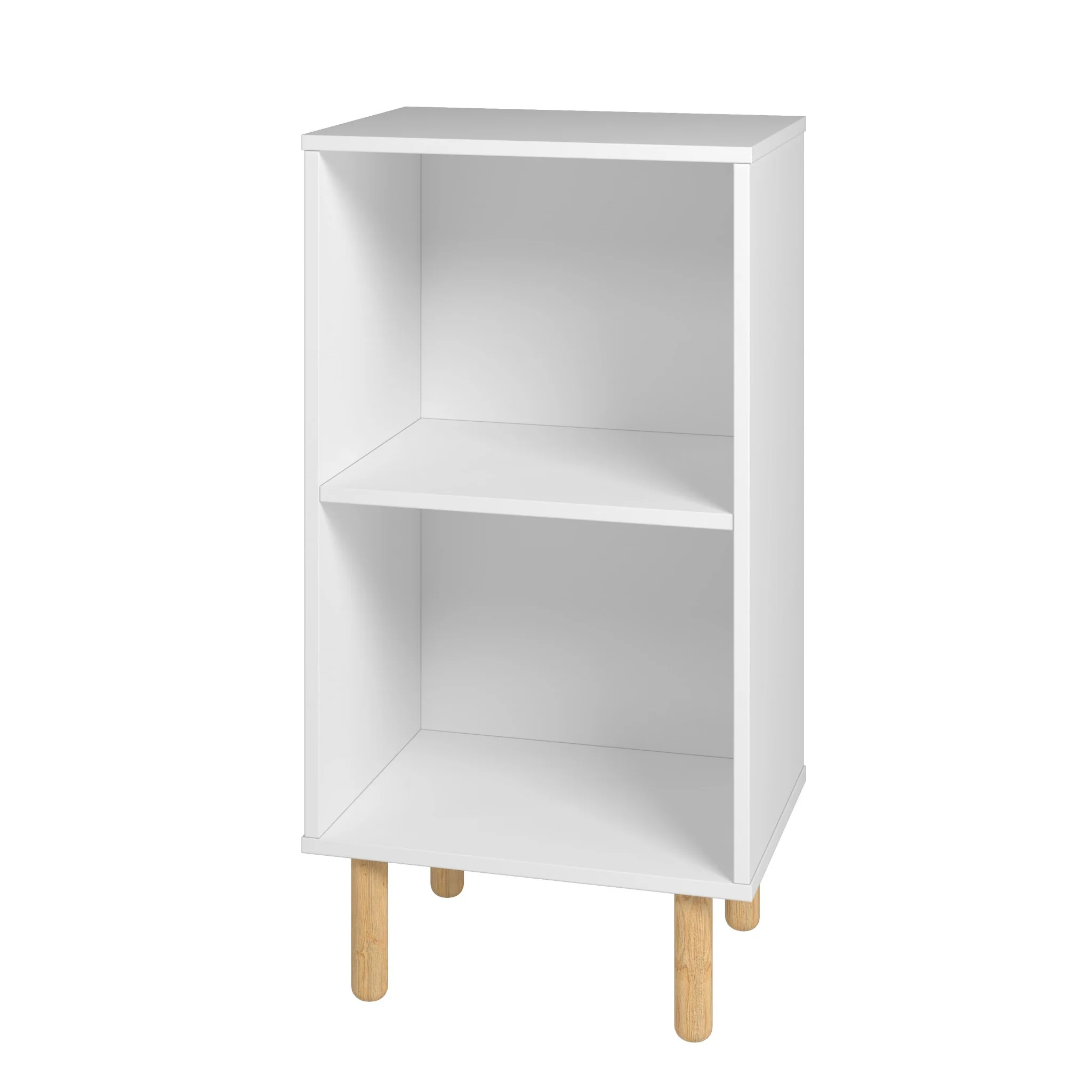 Iko White Two Cubbie Open Shelving Unit By Homeroots - Image 2