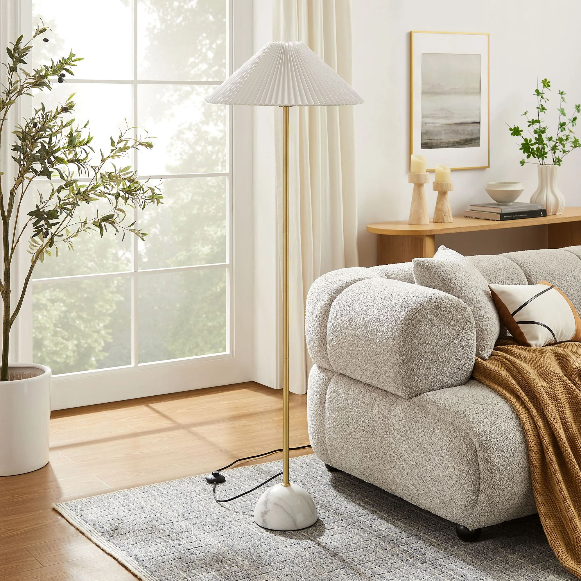 Illusion Marble Dome Floor Lamp by Modway - Image 17