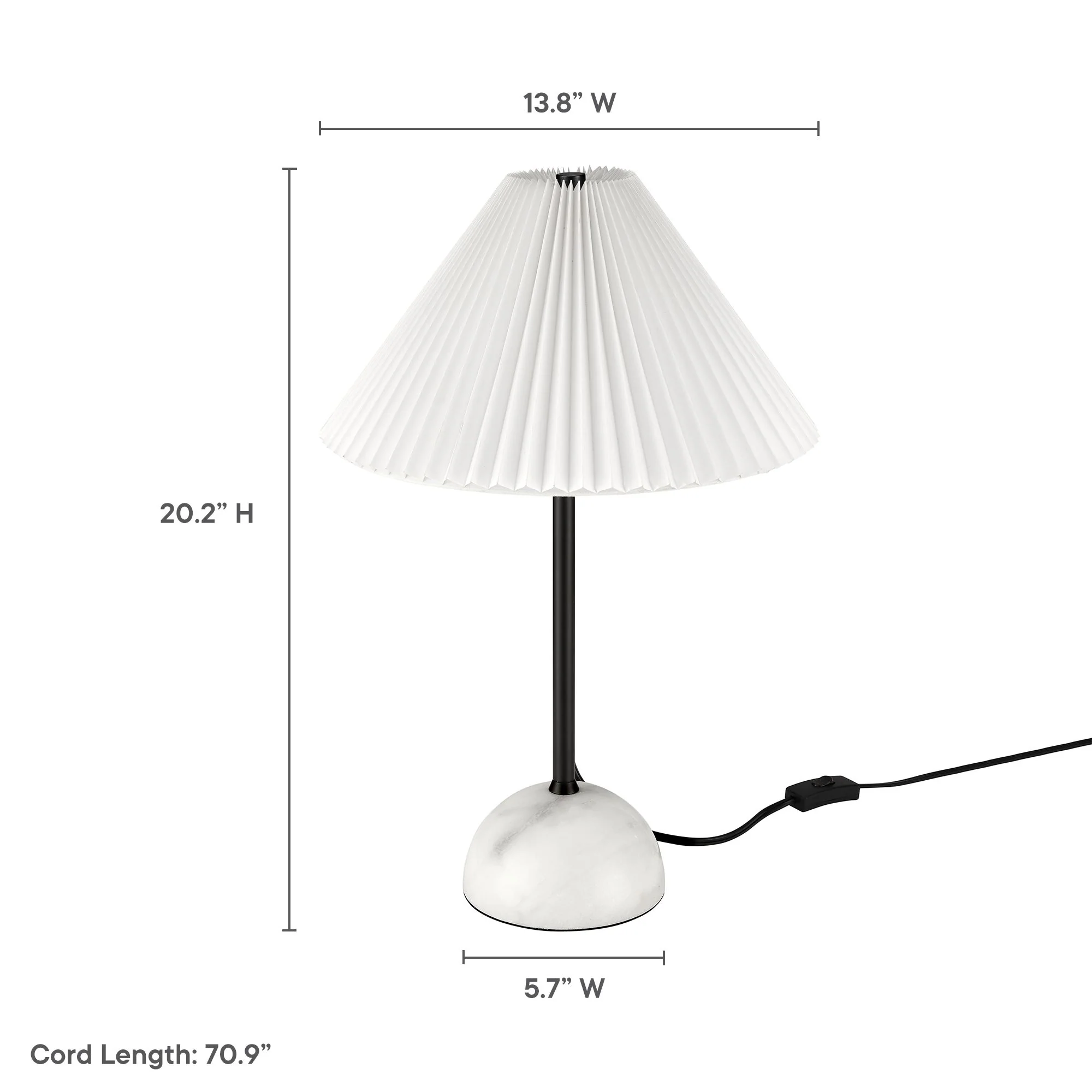 Illusion Marble Dome Table Lamp by Modway - Image 10