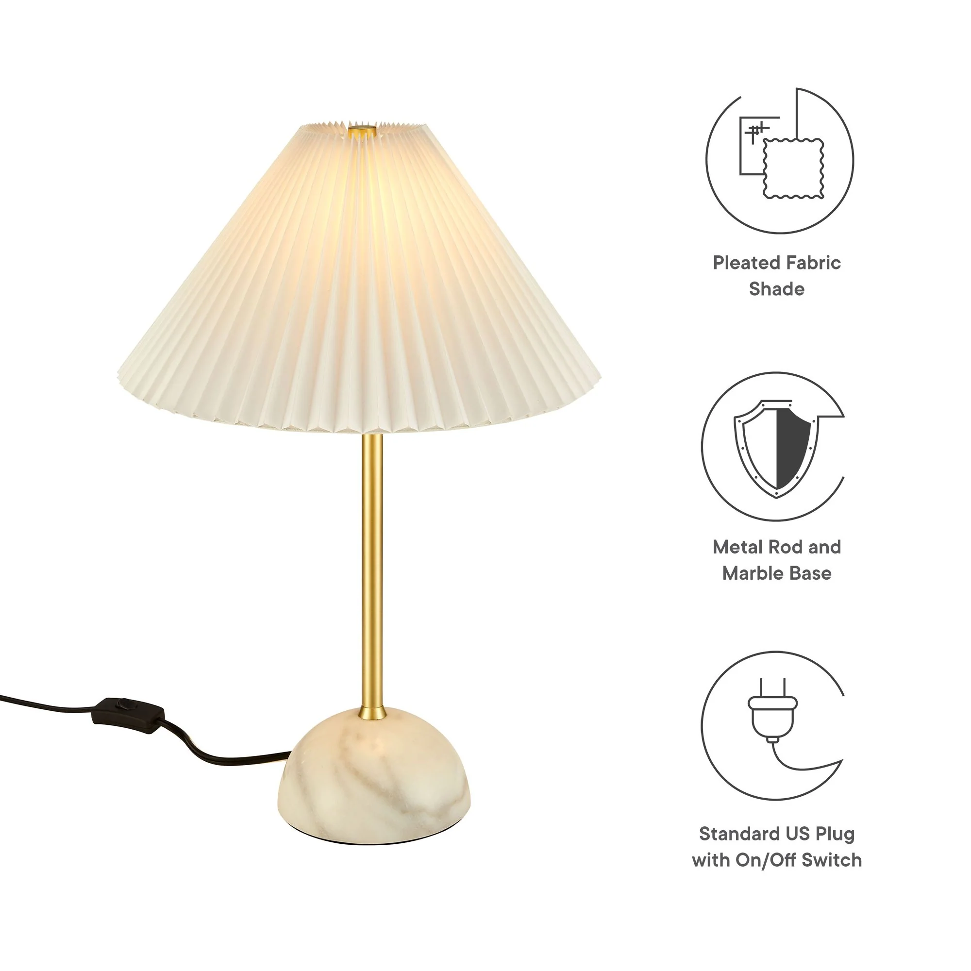 Illusion Marble Dome Table Lamp by Modway - Image 18