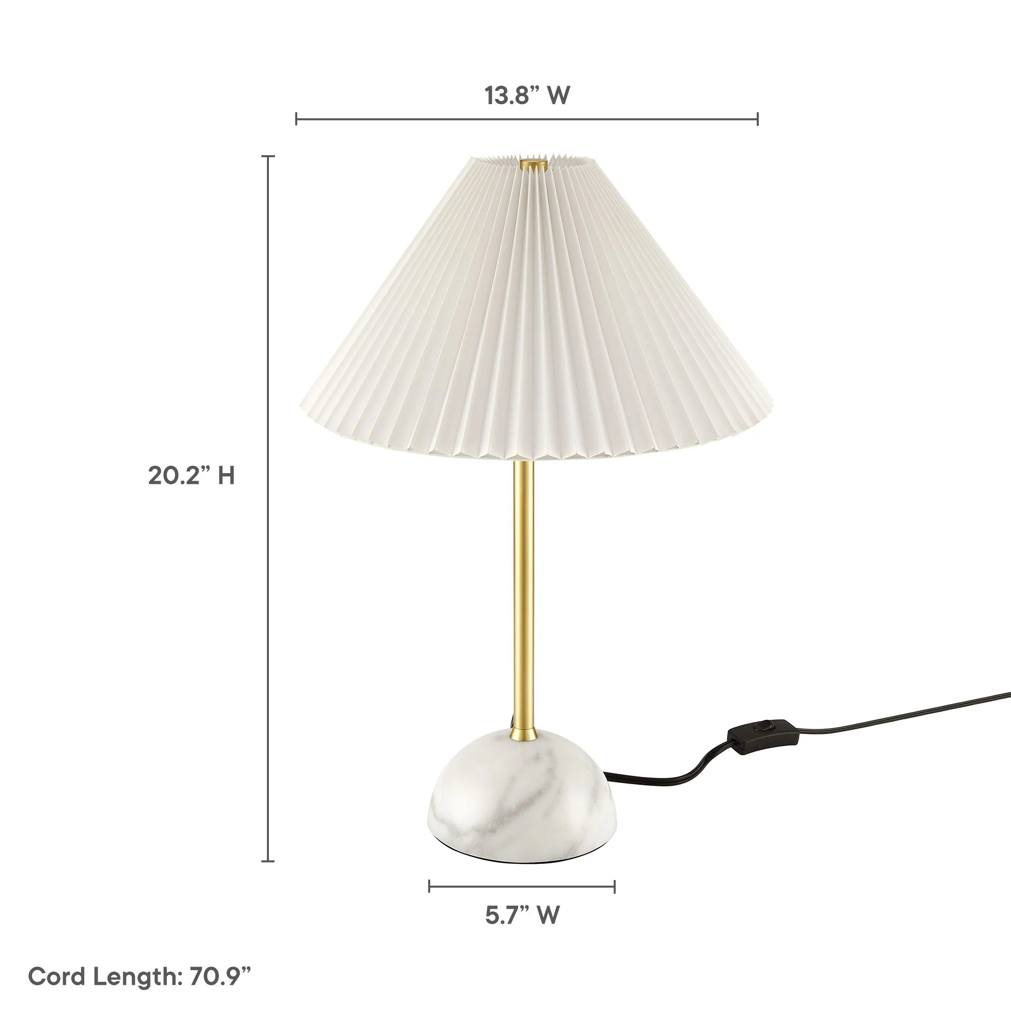Illusion Marble Dome Table Lamp by Modway - Image 20