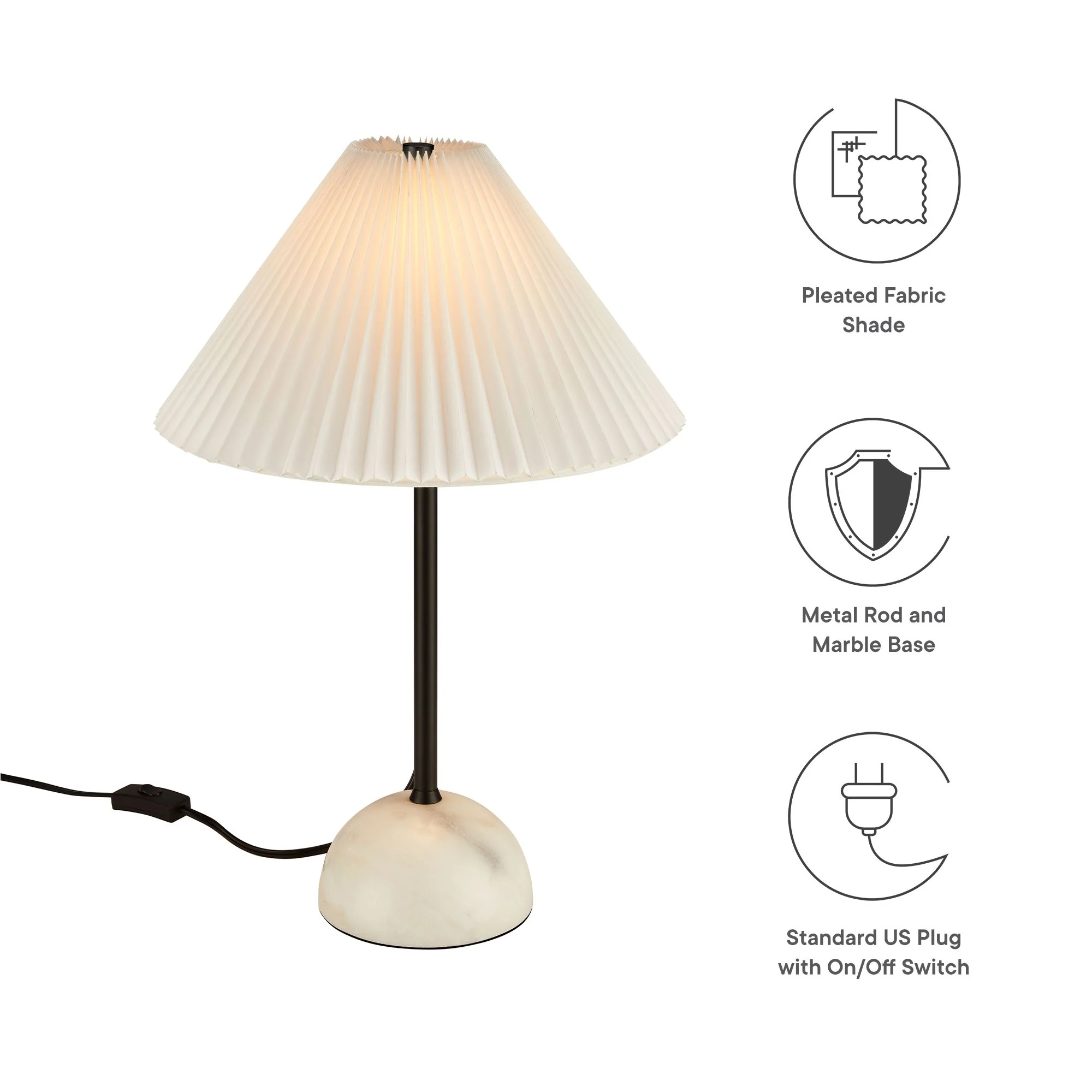 Illusion Marble Dome Table Lamp by Modway - Image 8