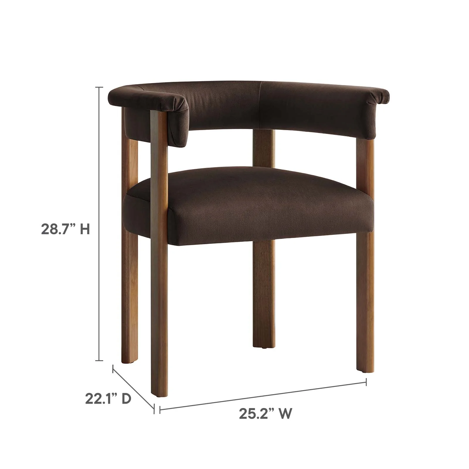 Imogen Performance Velvet Barrel Dining Chairs - Set of 2 By Modway - EEI-6775 - Image 19