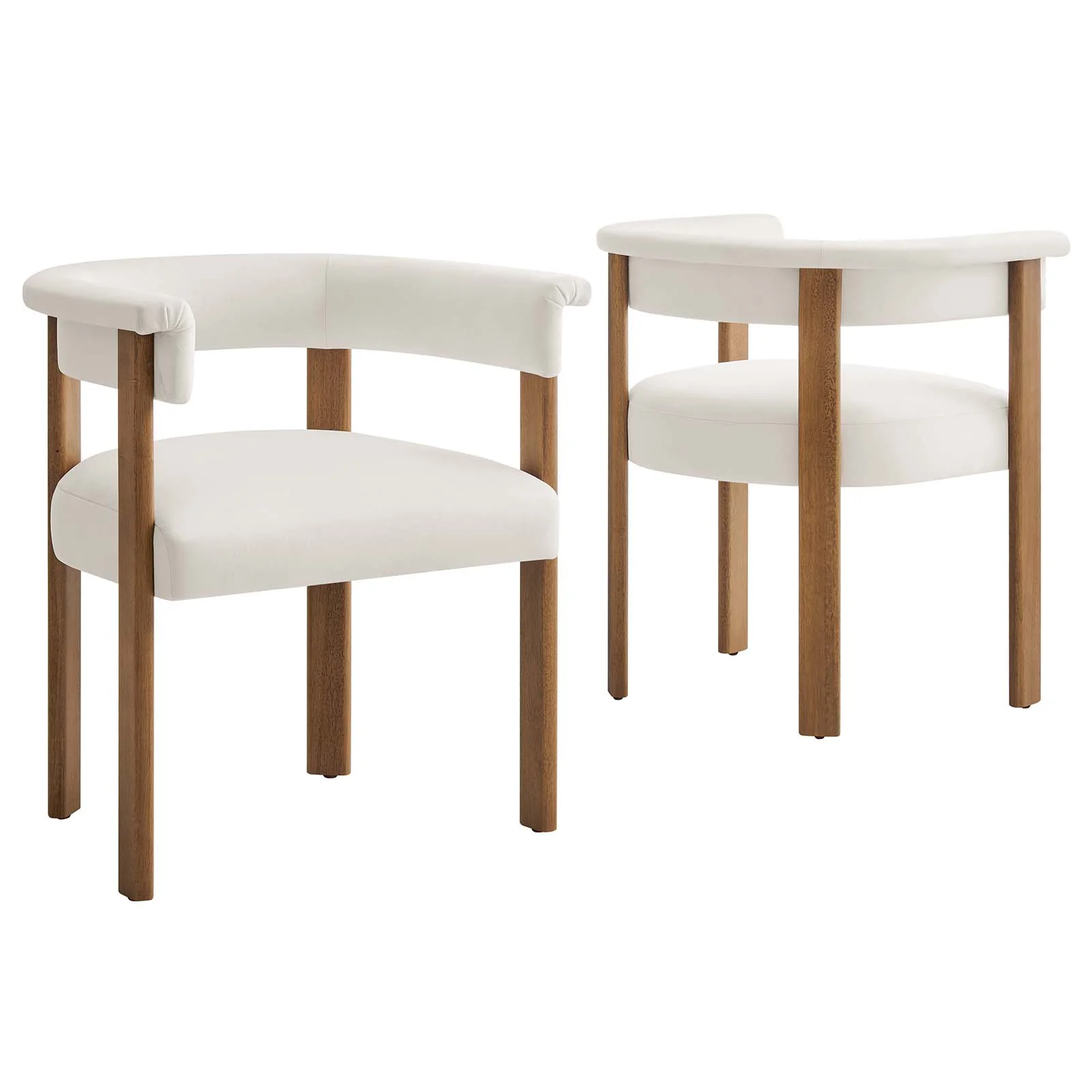 Imogen Performance Velvet Barrel Dining Chairs - Set of 2 By Modway - EEI-6775 - Image 2