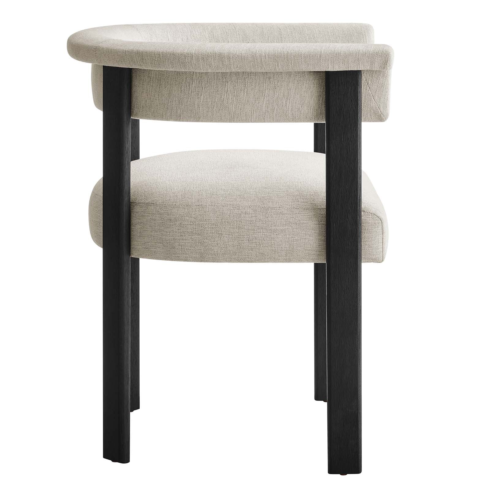 Imogen Woven Heathered Fabric Upholstered Barrel Dining Chairs - Set of 2 By Modway - EEI-6776 - Image 15