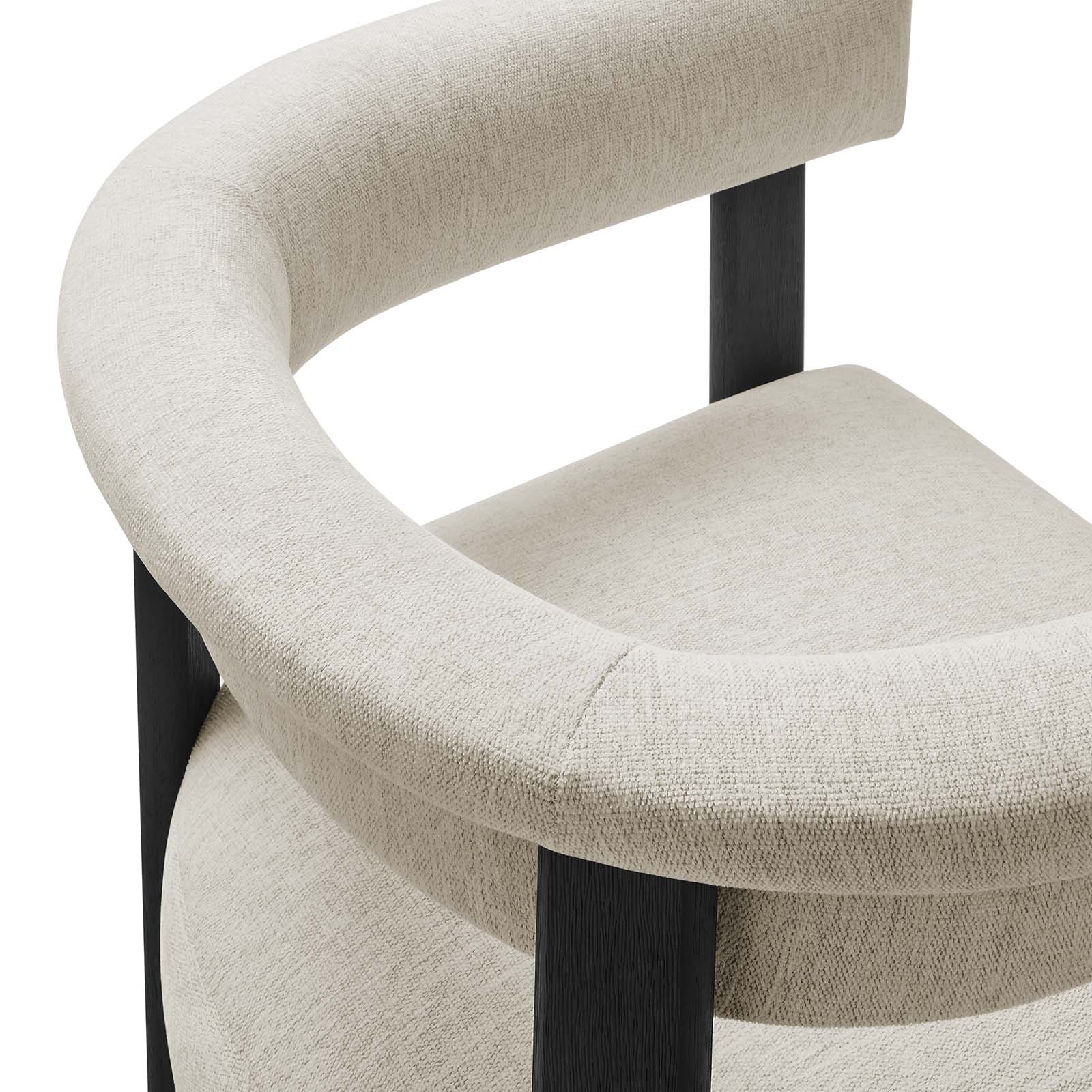 Imogen Woven Heathered Fabric Upholstered Barrel Dining Chairs - Set of 2 By Modway - EEI-6776 - Image 18