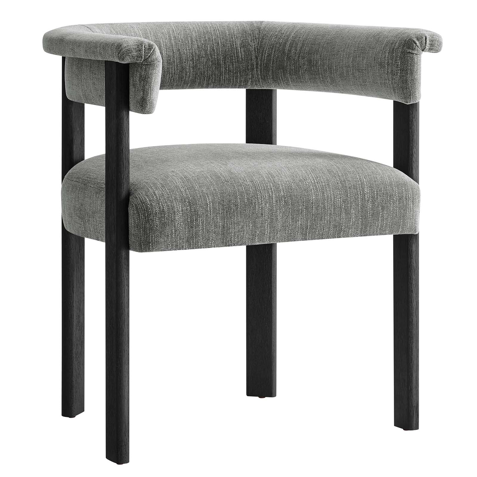 Imogen Woven Heathered Fabric Upholstered Barrel Dining Chairs - Set of 2 By Modway - EEI-6776 - Image 4