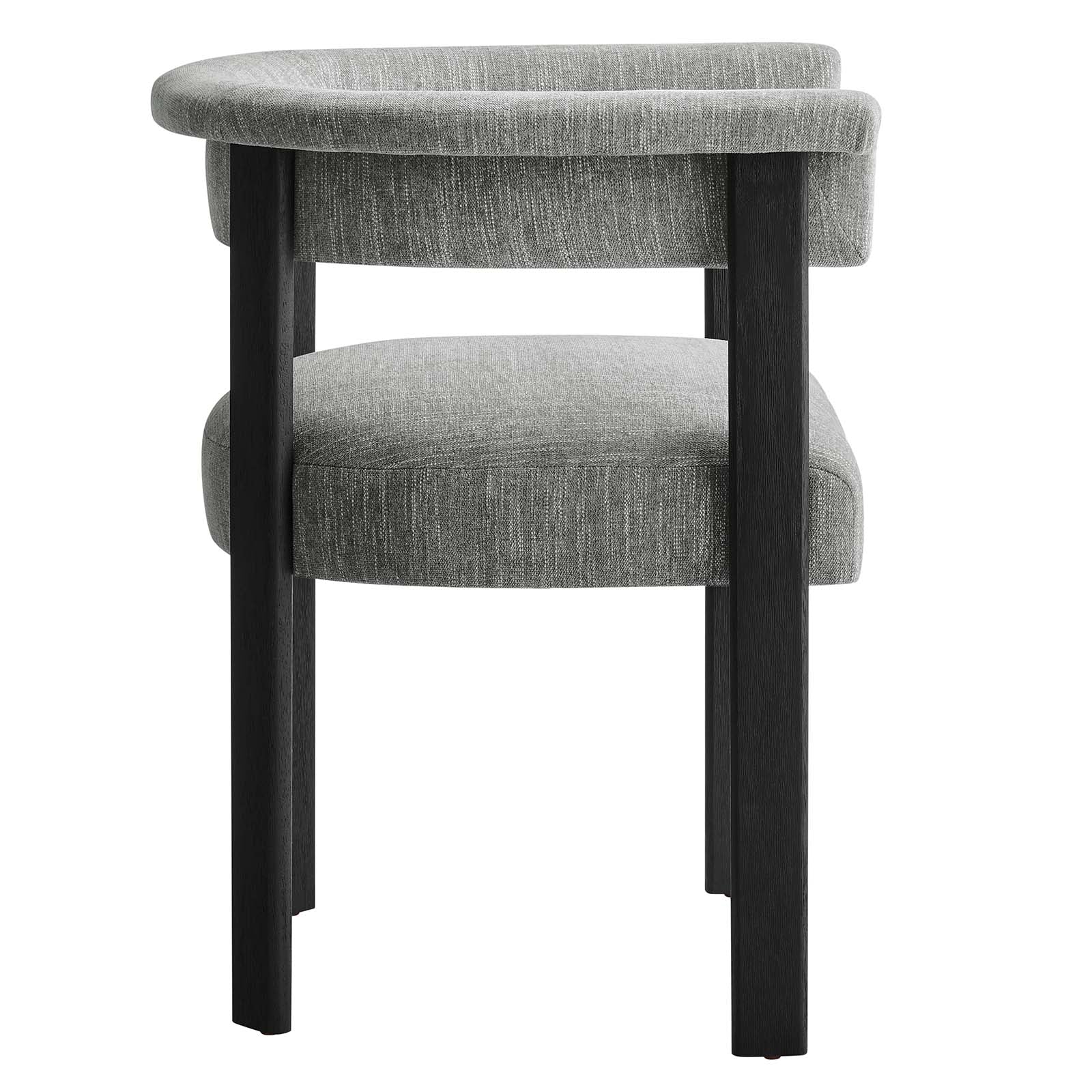 Imogen Woven Heathered Fabric Upholstered Barrel Dining Chairs - Set of 2 By Modway - EEI-6776 - Image 5