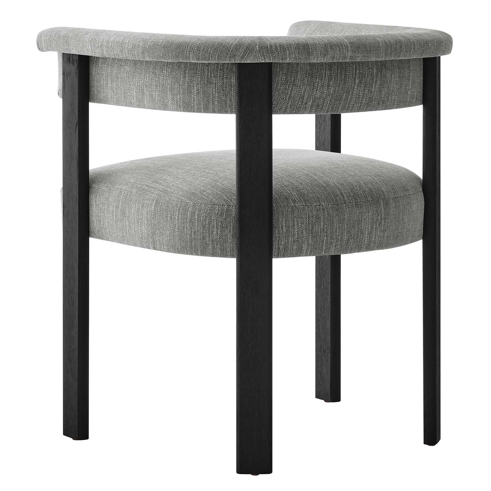 Imogen Woven Heathered Fabric Upholstered Barrel Dining Chairs - Set of 2 By Modway - EEI-6776 - Image 6