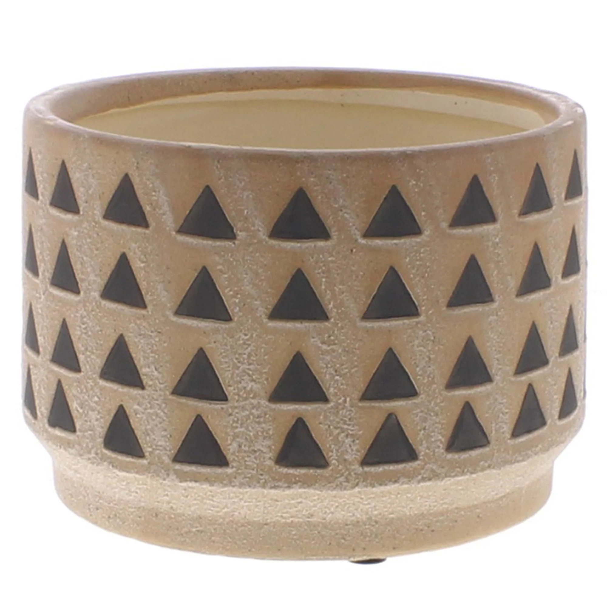Inca Cachepot, Ceramic - Large - Terra Cotta Set Of 2 By HomArt - Image 2
