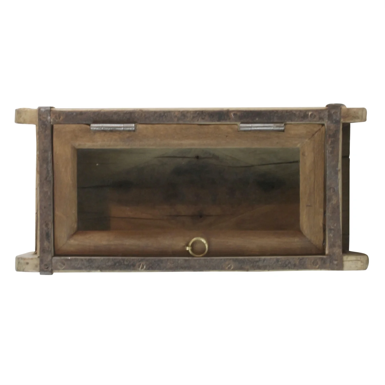 Indus Brick Mold - Cabinet with Glass Door Set Of 2 By HomArt - Image 6