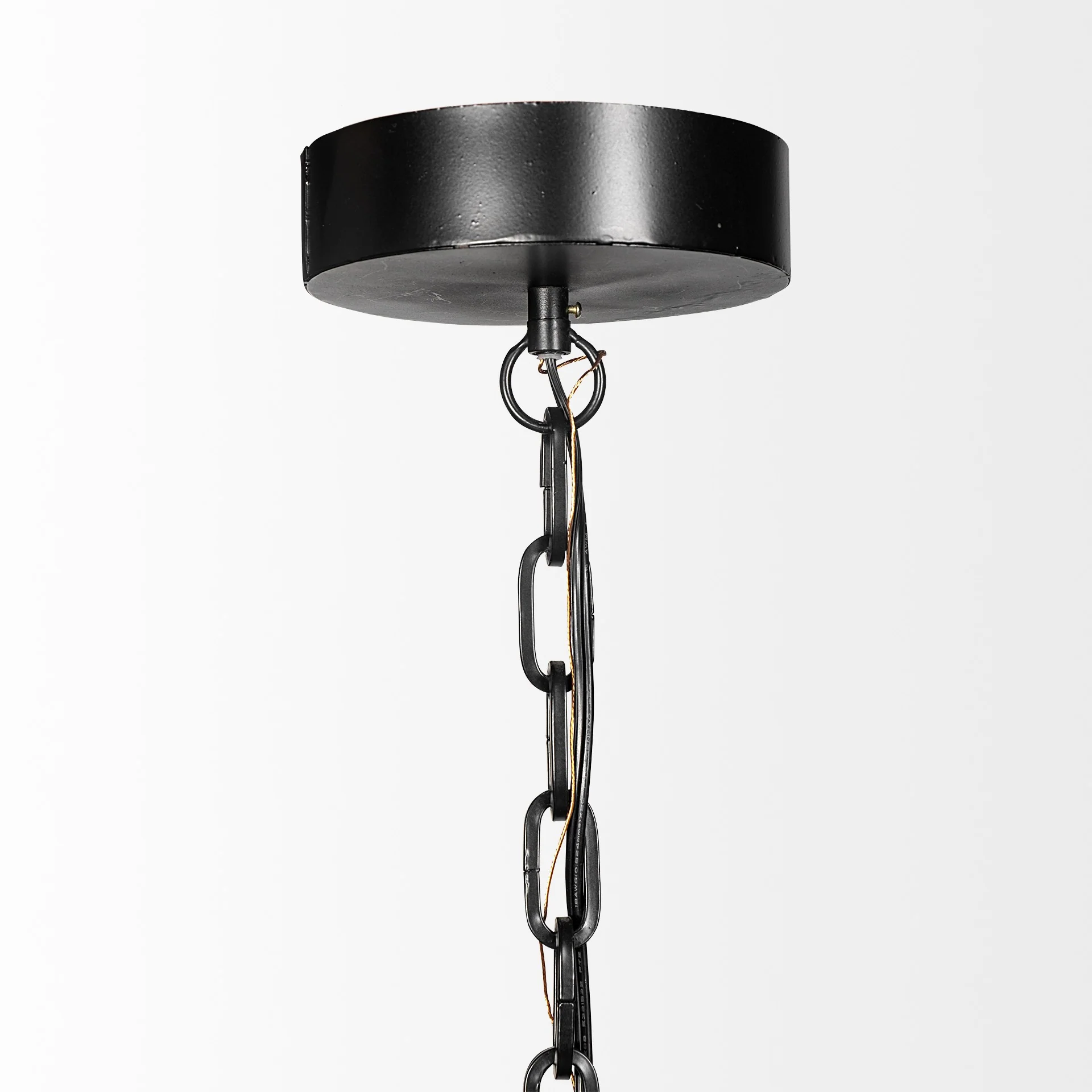 Industrial Black Metal Hanging Pendant Light By Homeroots - Image 3