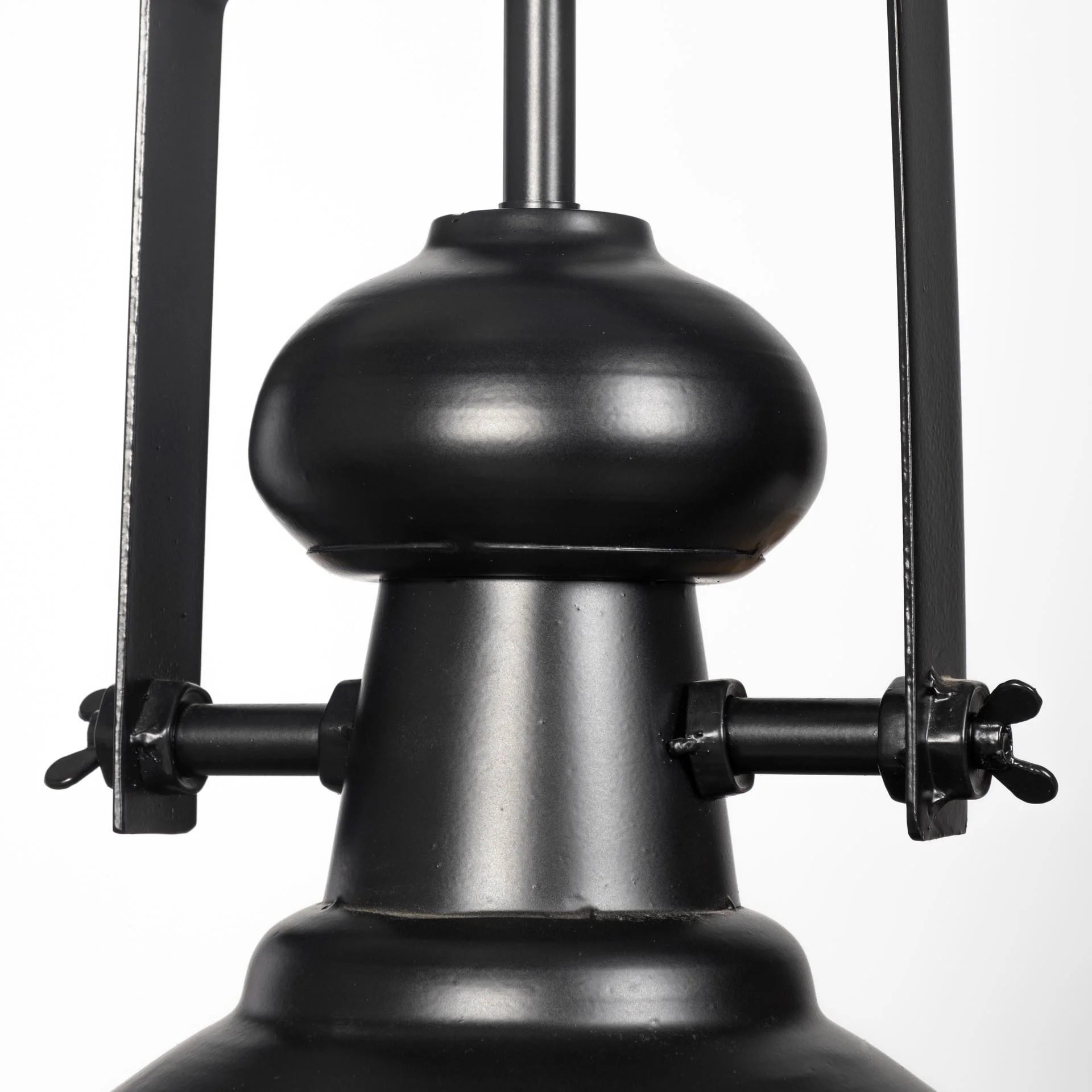 Industrial Black Metal Hanging Pendant Light By Homeroots - Image 5