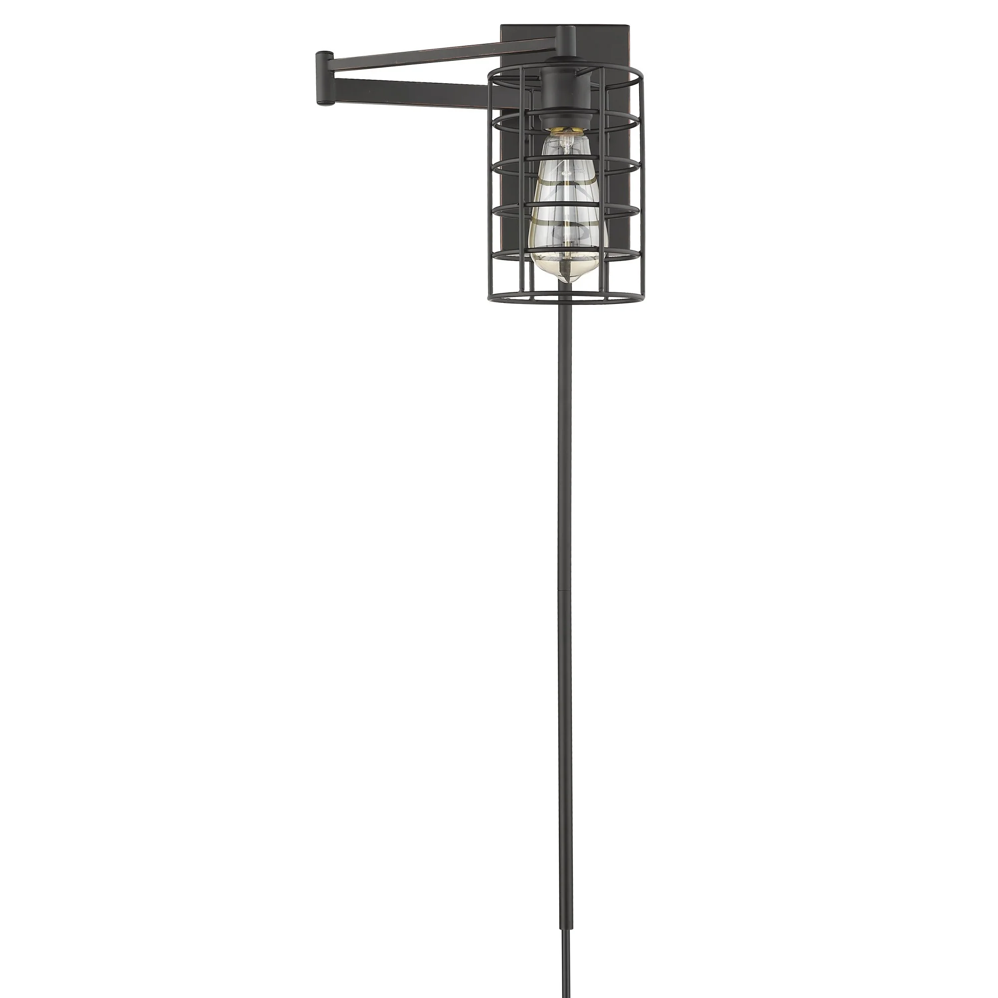 Industrial Bronze Metal Wall Sconce By Homeroots - Image 3