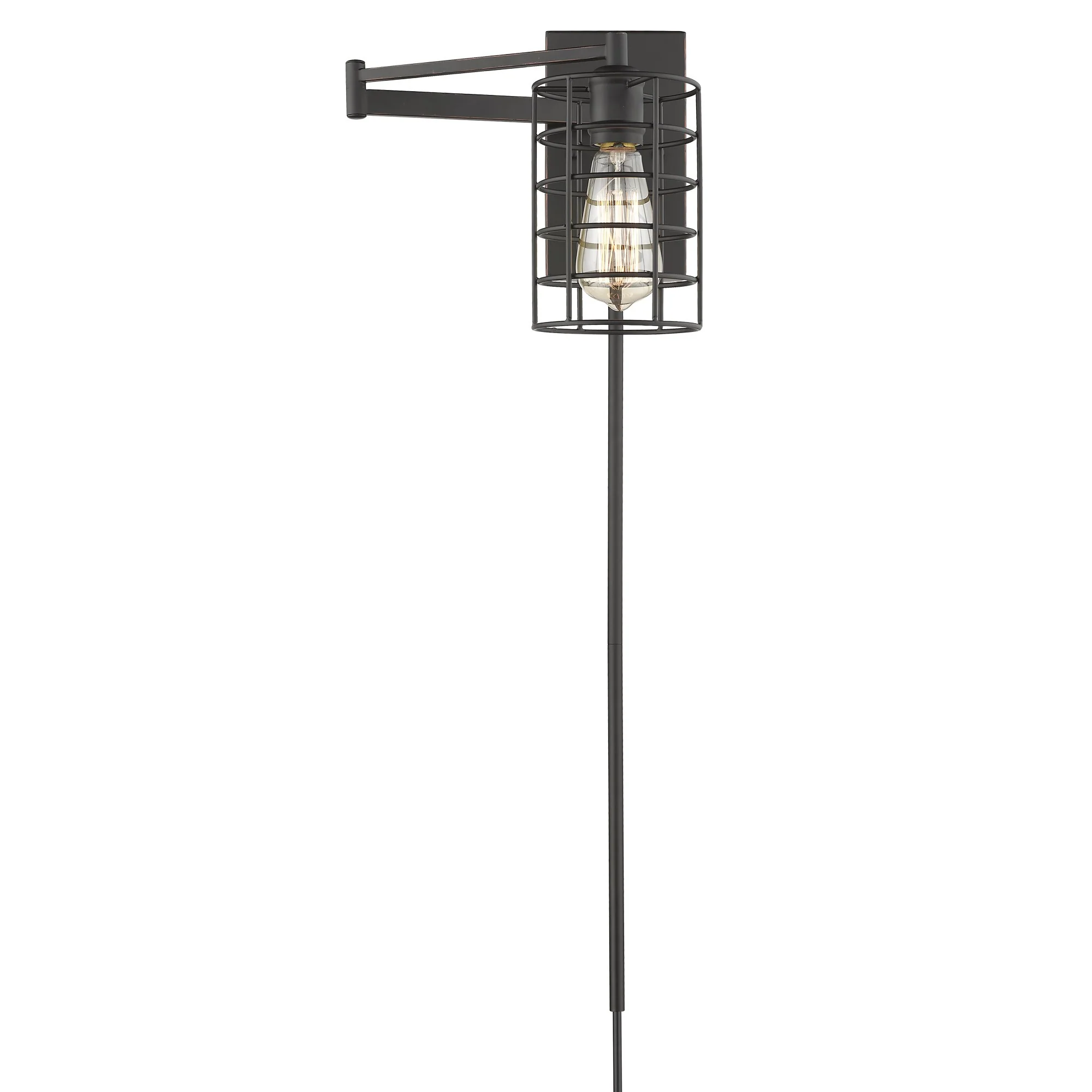 Industrial Bronze Metal Wall Sconce By Homeroots - Image 4