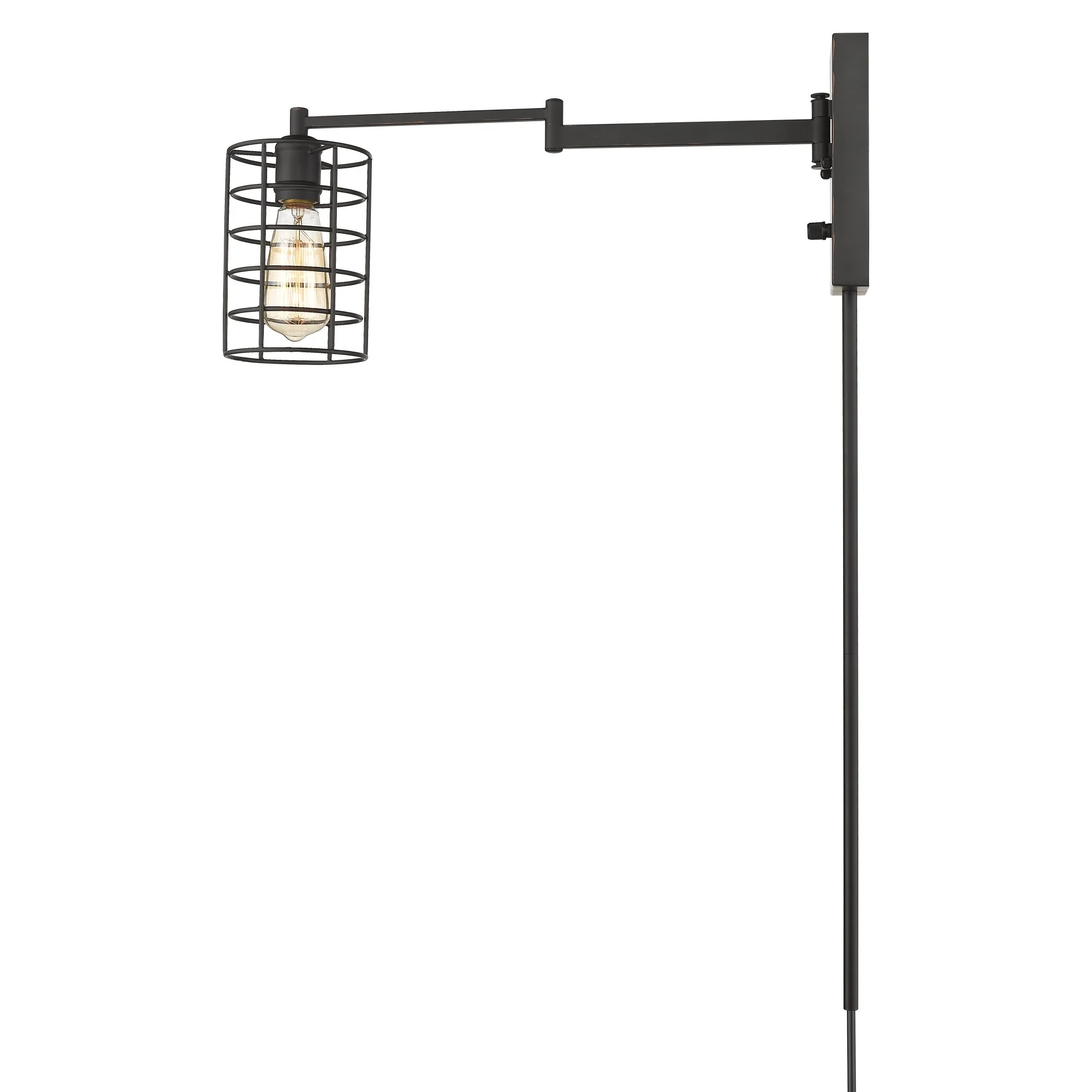 Industrial Bronze Metal Wall Sconce By Homeroots - Image 5