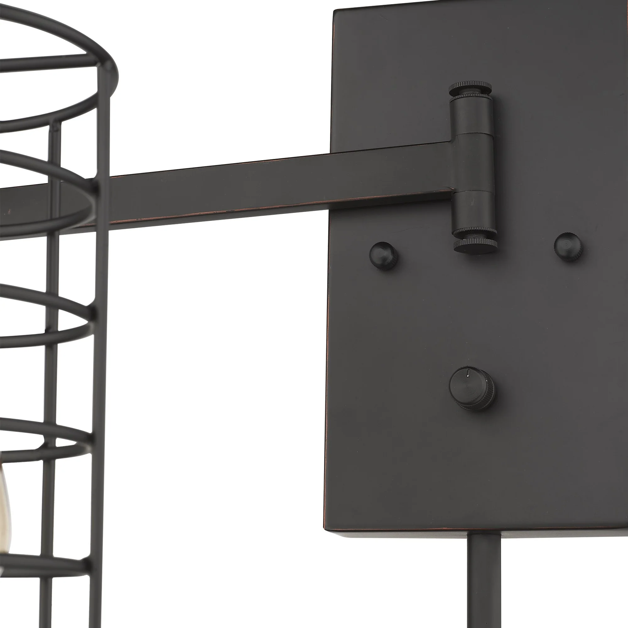 Industrial Bronze Metal Wall Sconce By Homeroots - Image 6