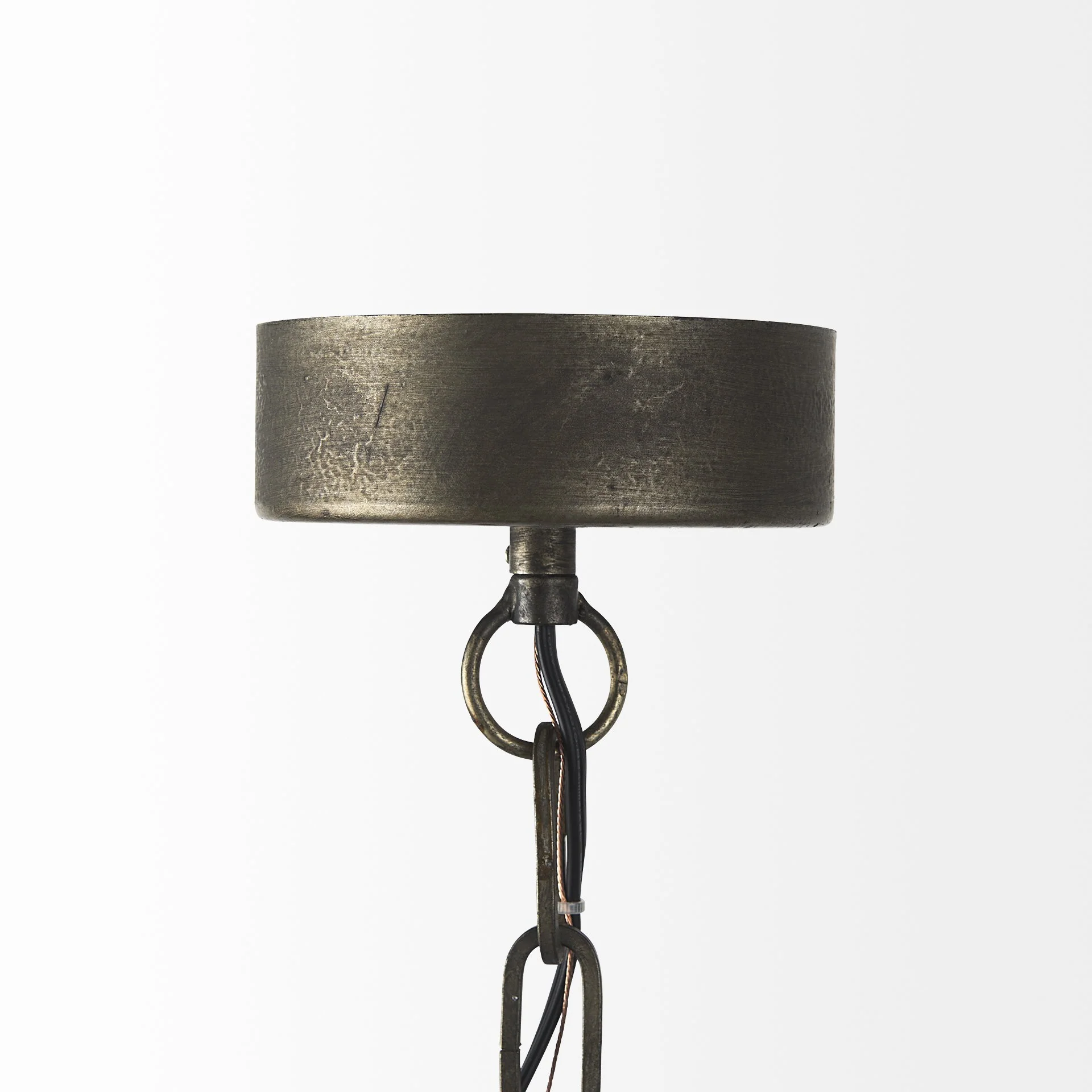 Industrial Caged Black Metal Hanging Light By Homeroots - Image 3